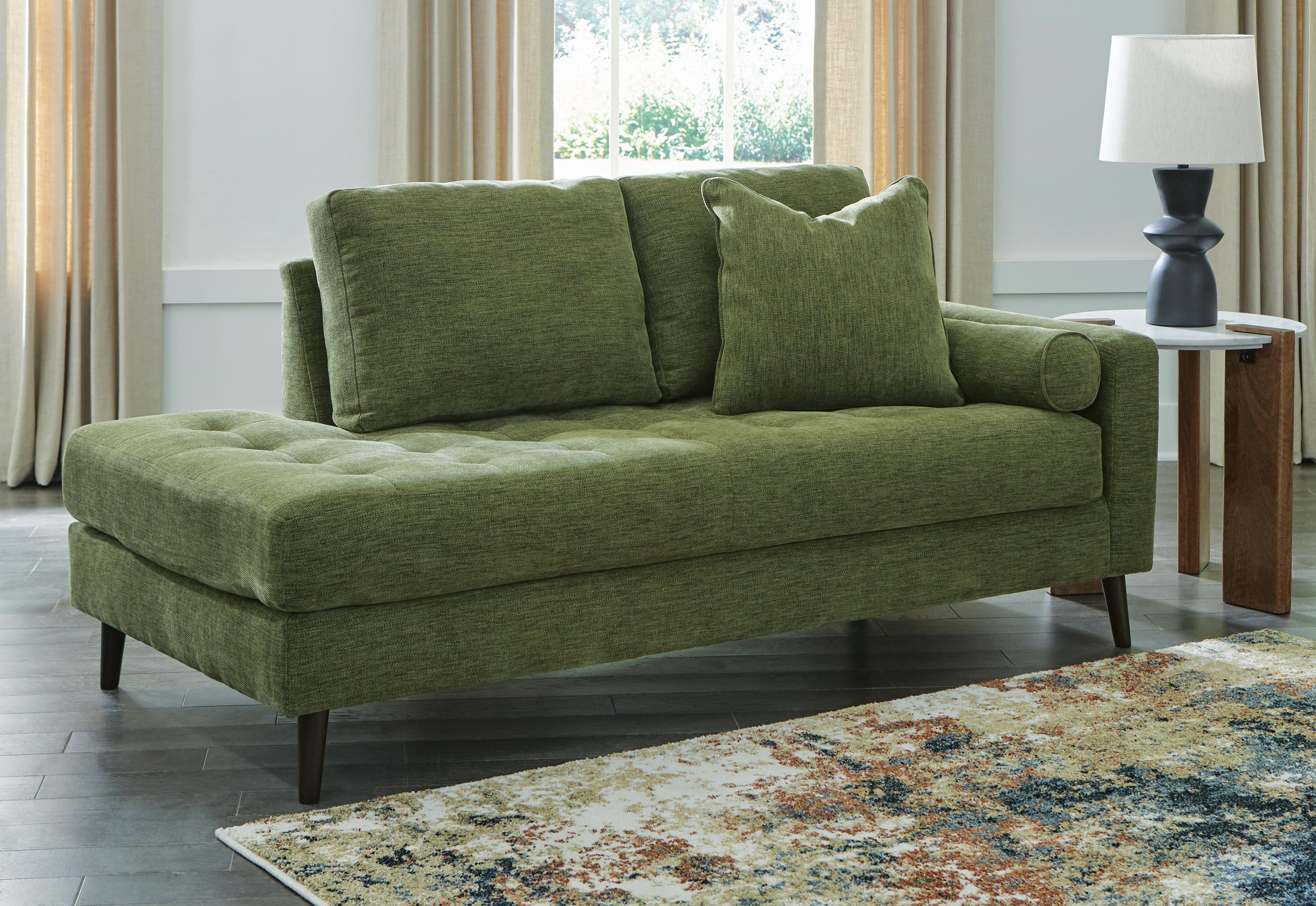 Bixler Right-Arm Facing Corner Chaise — Green — view 2