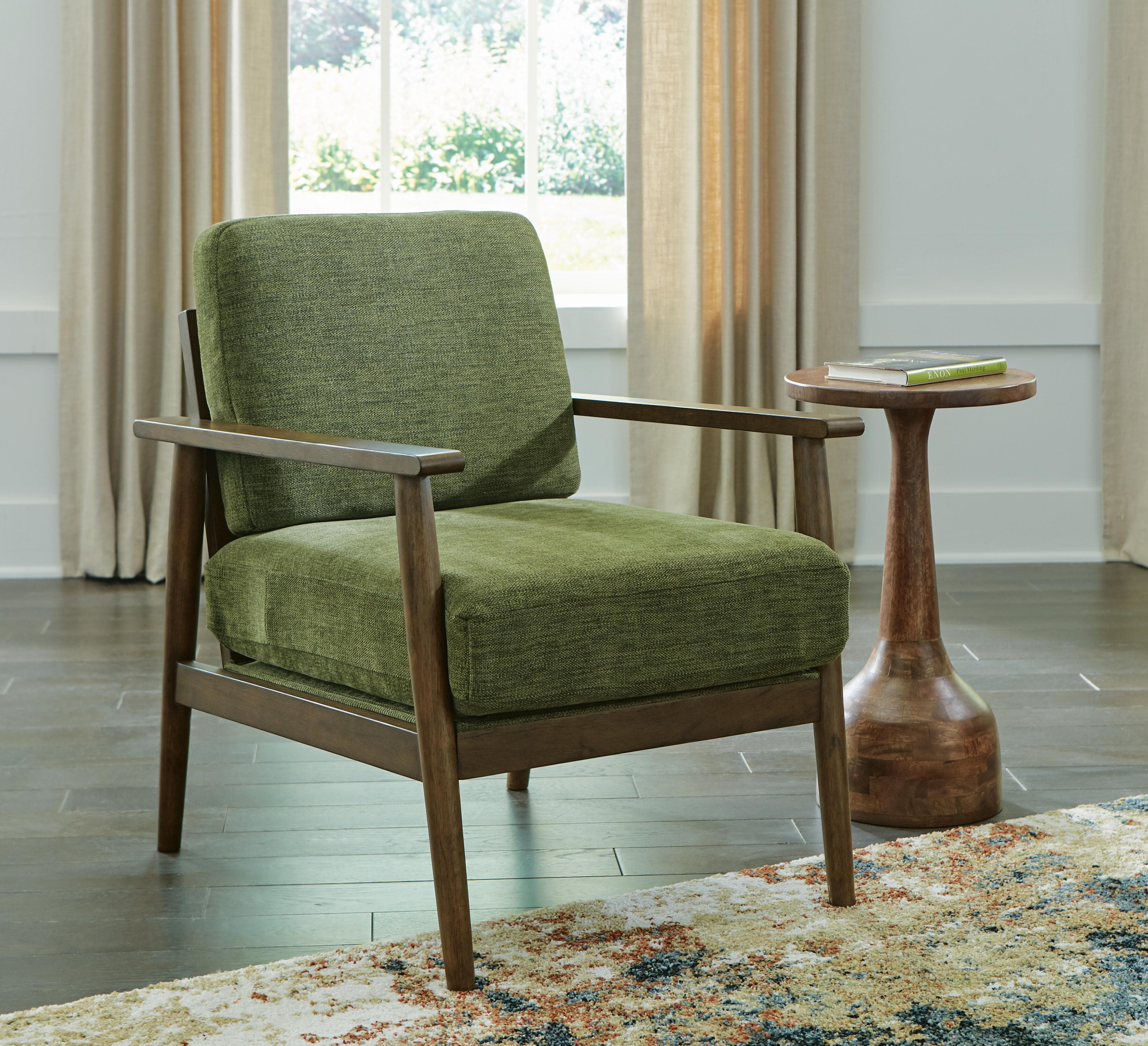 Bixler Showood Accent Chair — Green — view 2