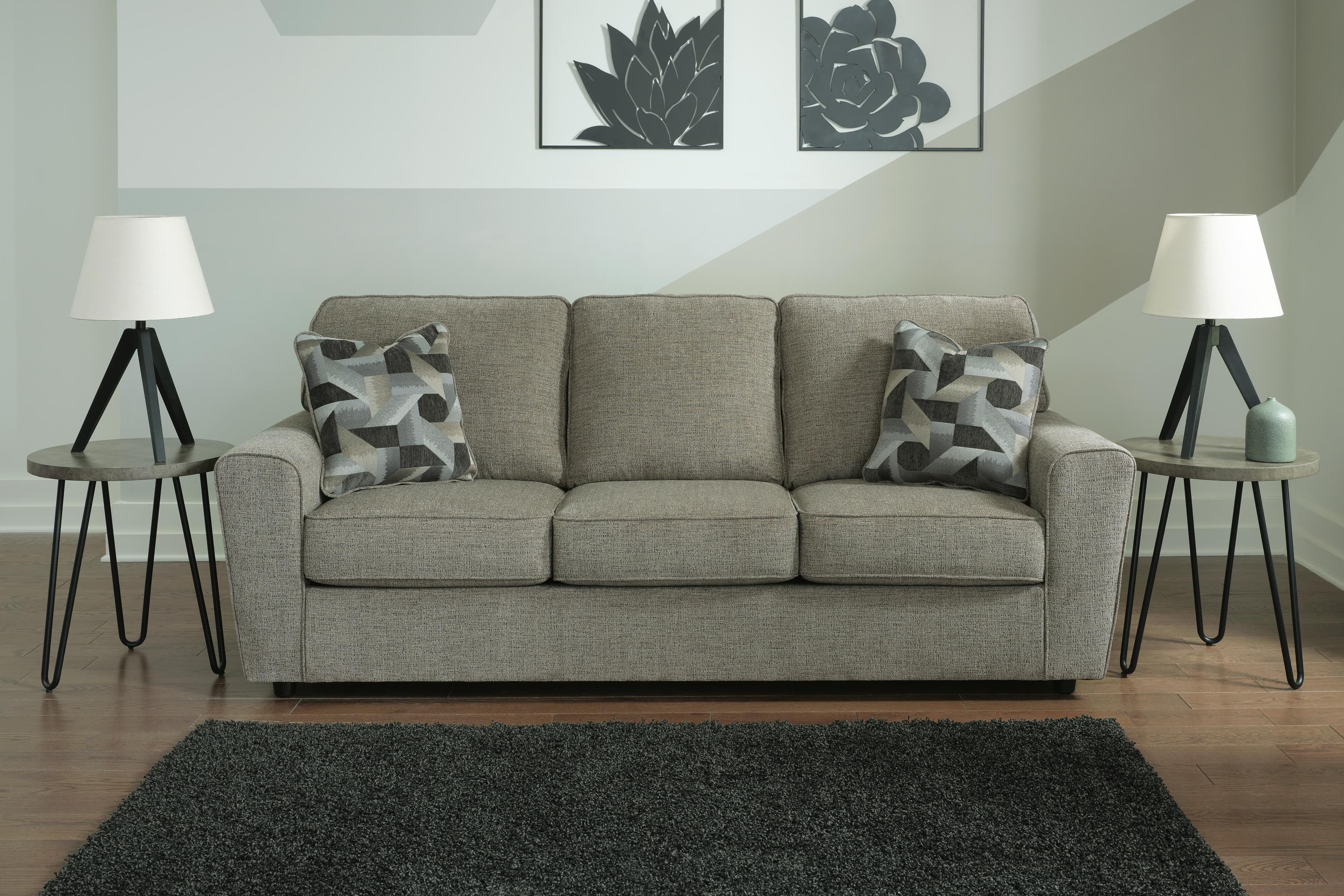 Cascilla Sofa — Black/Gray — view 2