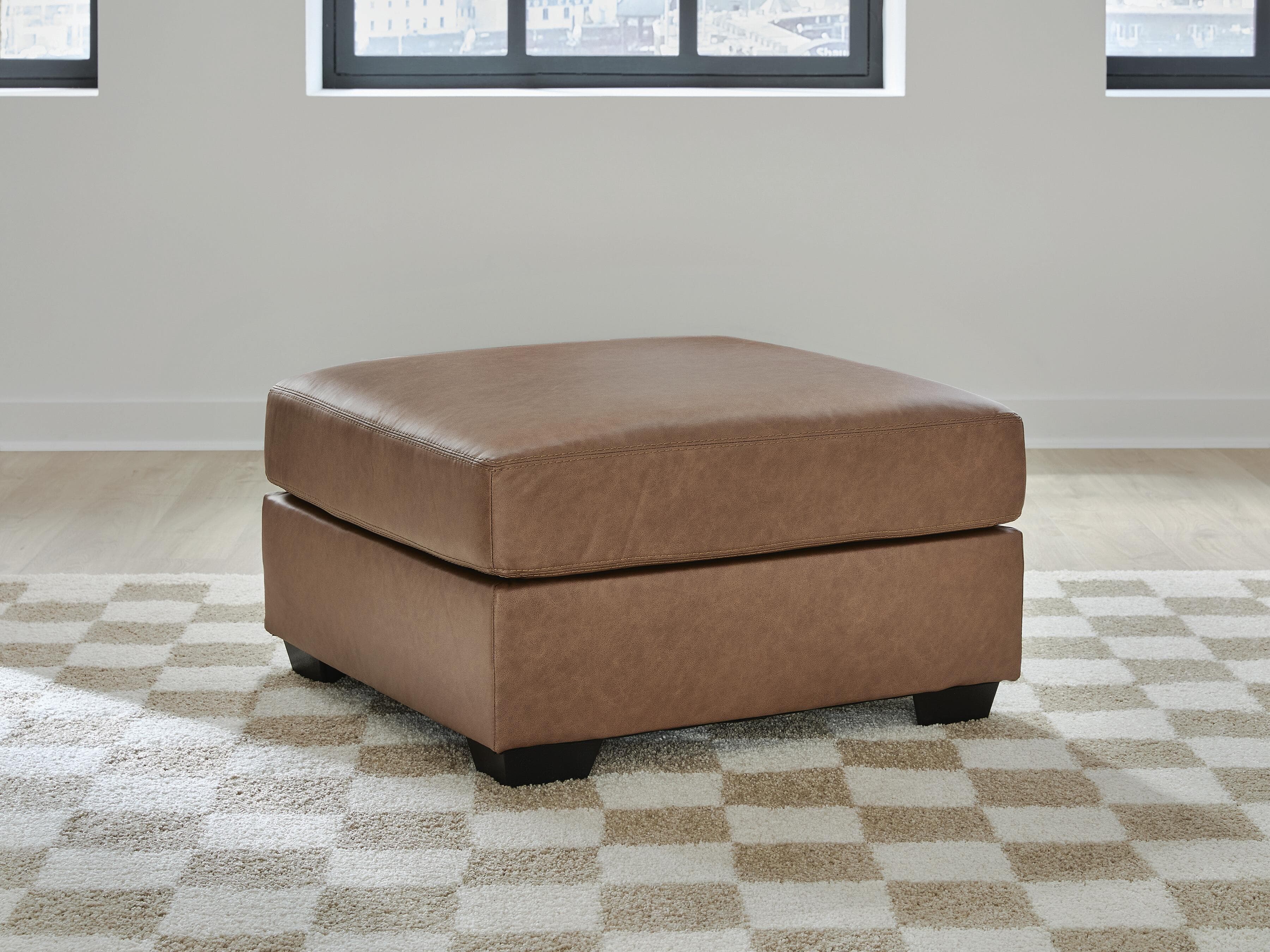 Whitlock Oversized Accent Ottoman — Brown/Beige — view 2