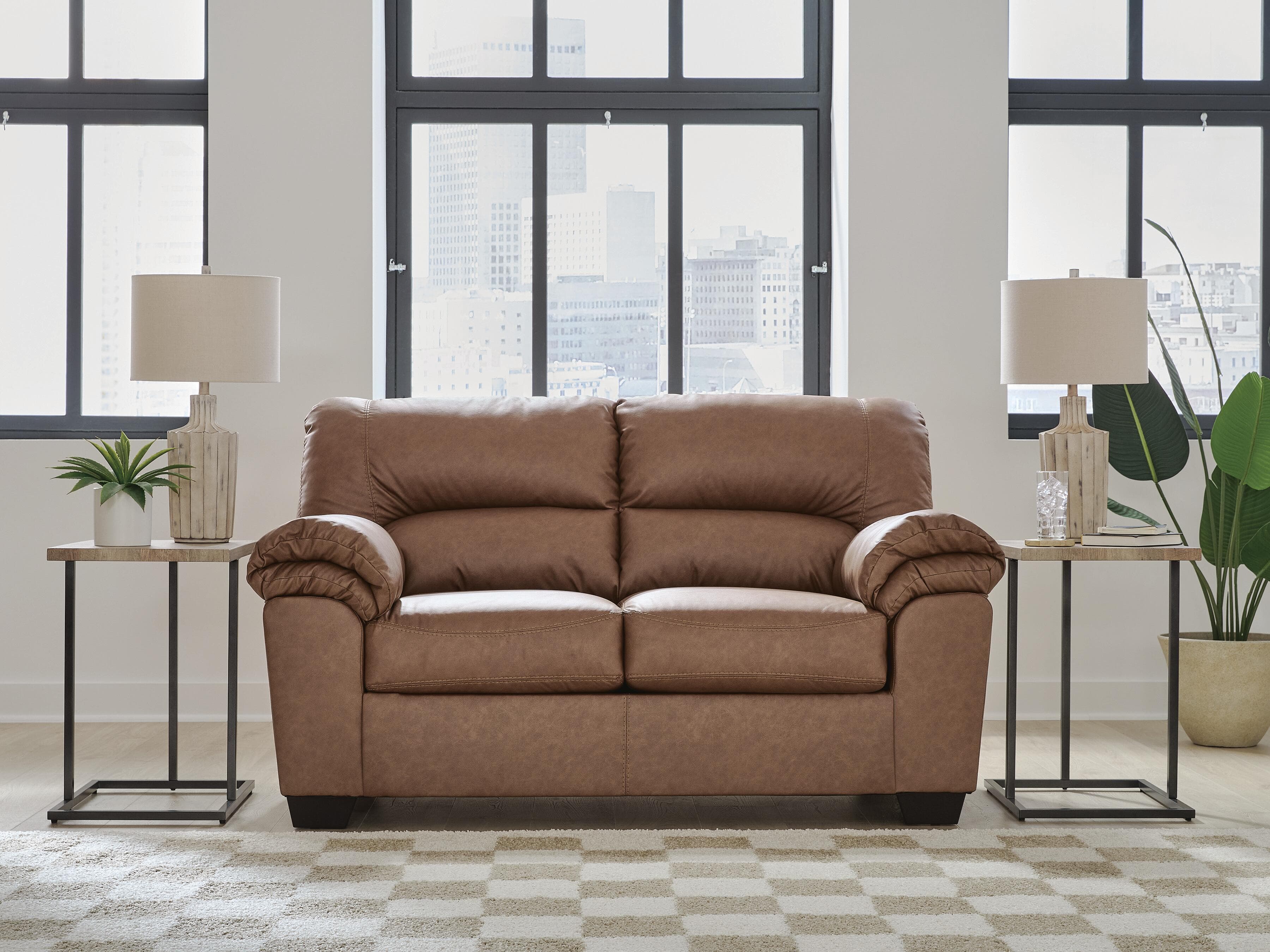 Whitlock Loveseat — Brown/Beige — view 2