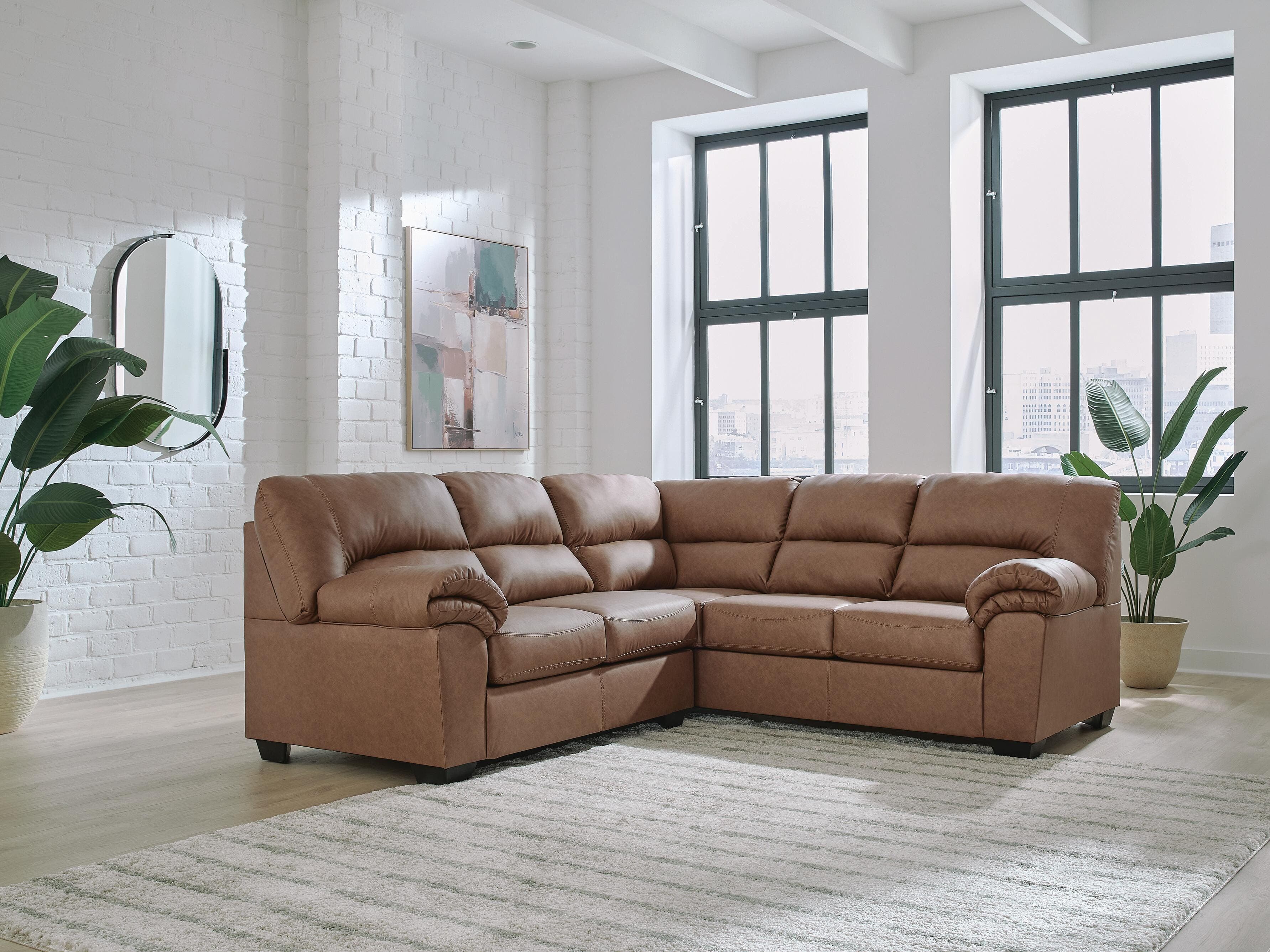 Whitlock 2-Piece Sectional — Caramel — view 2