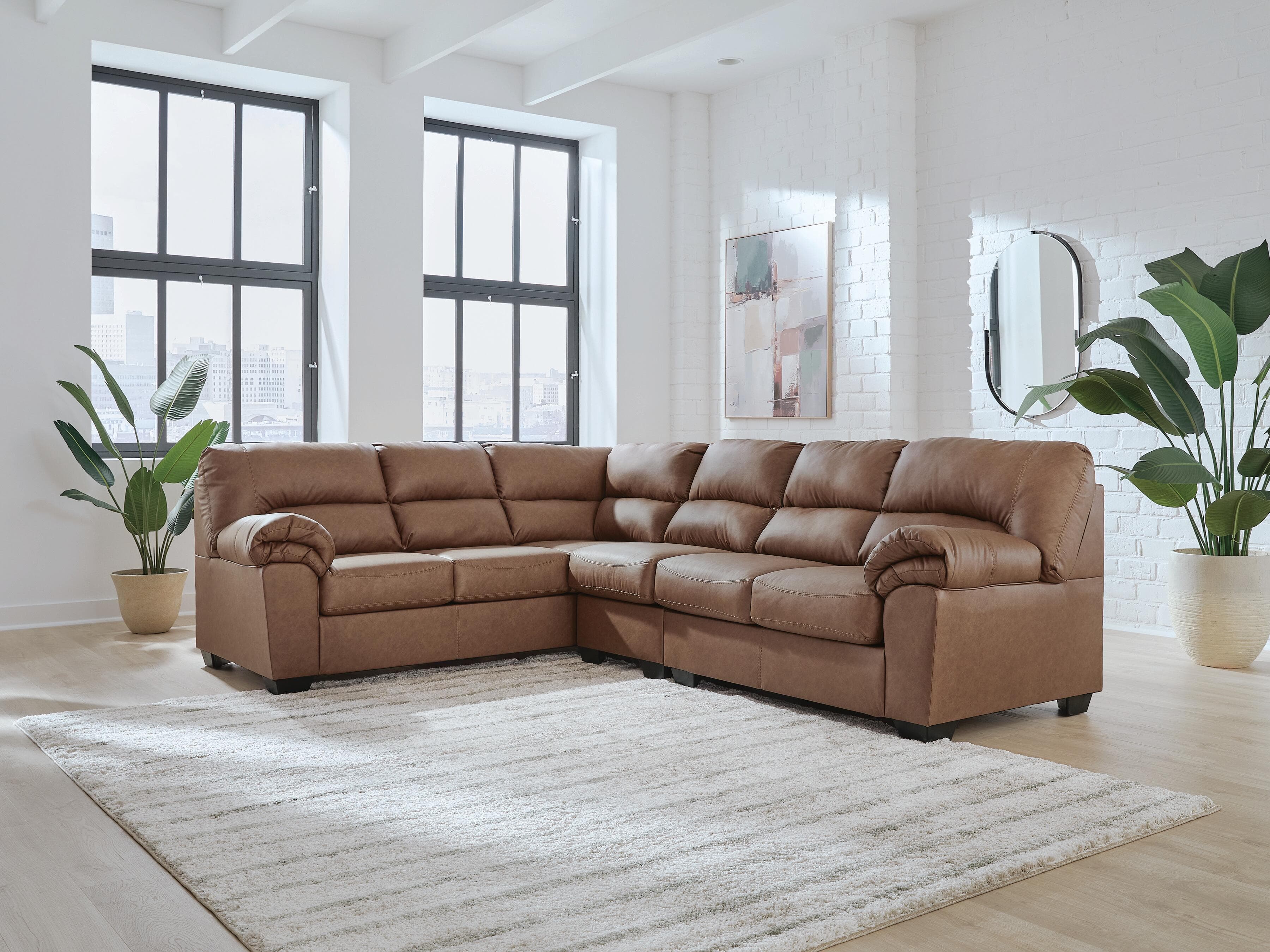 Whitlock 3-Piece Sectional — Caramel — view 2