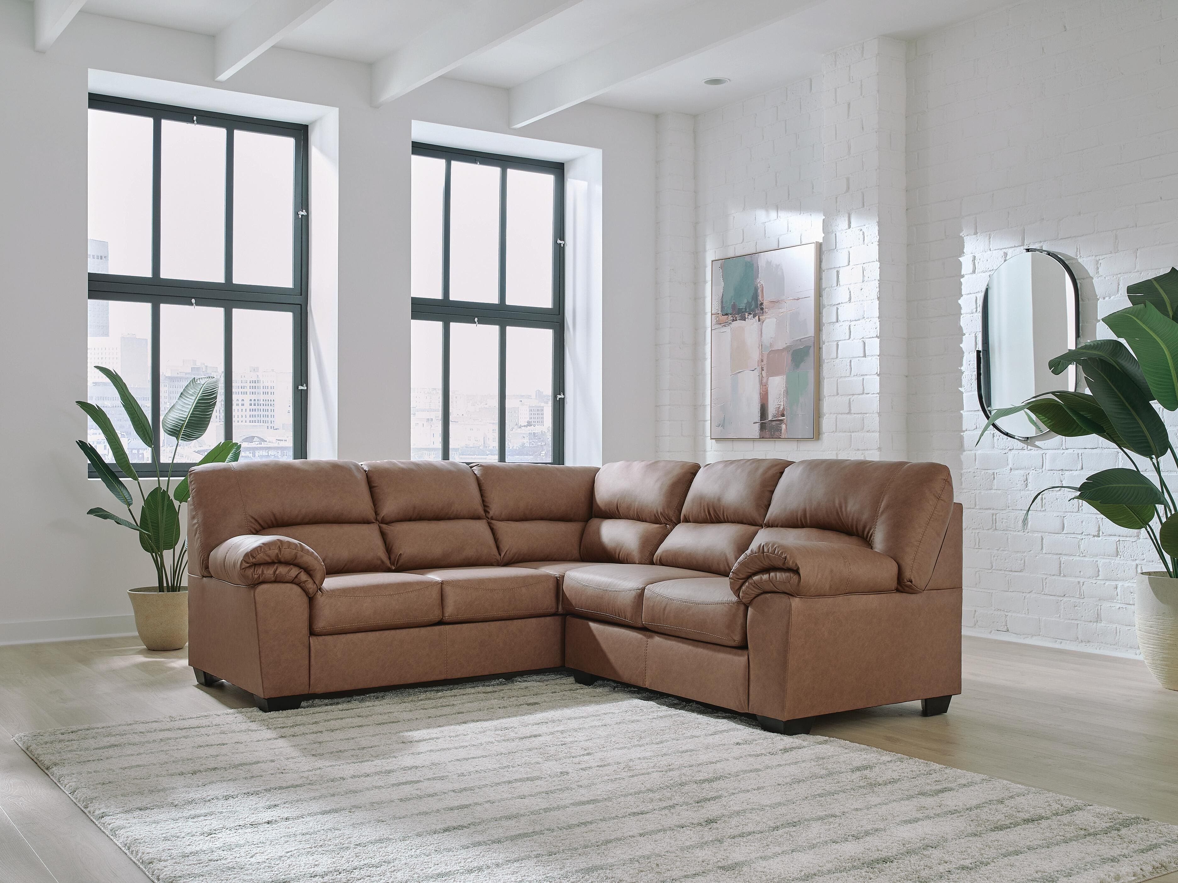 Whitlock 2-Piece Sectional — Caramel — view 2