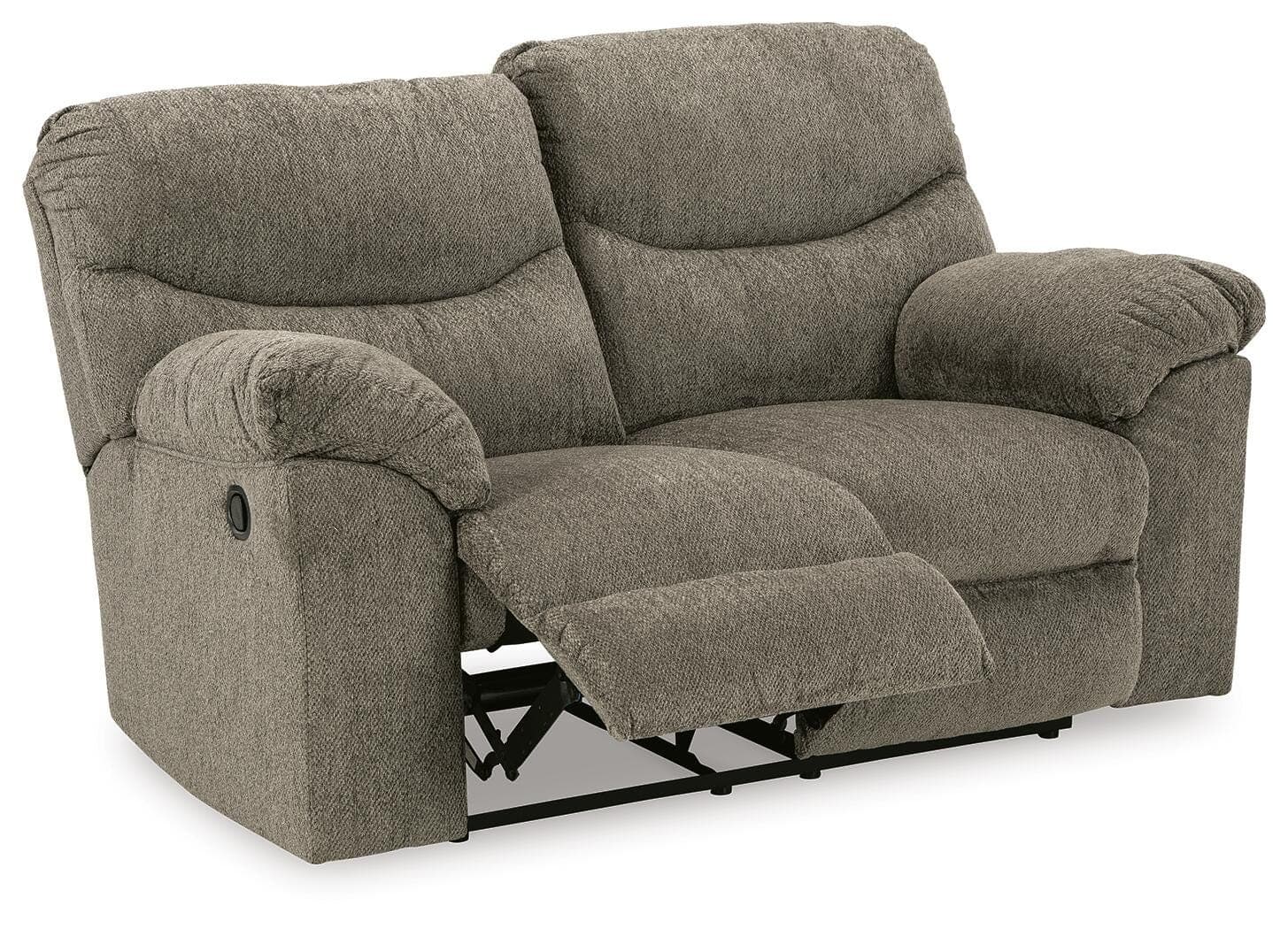 Alphons Reclining Loveseat — Brown/Beige — view 3