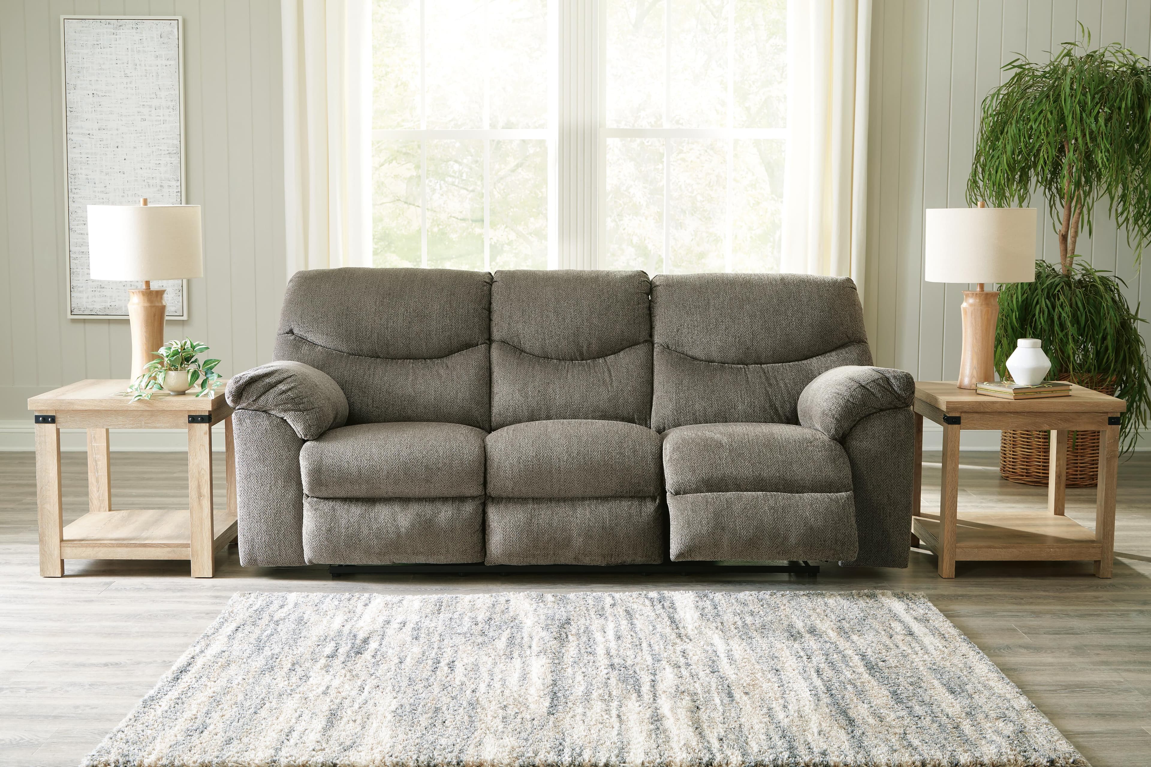 Alphons Reclining Sofa — Brown/Beige — view 7