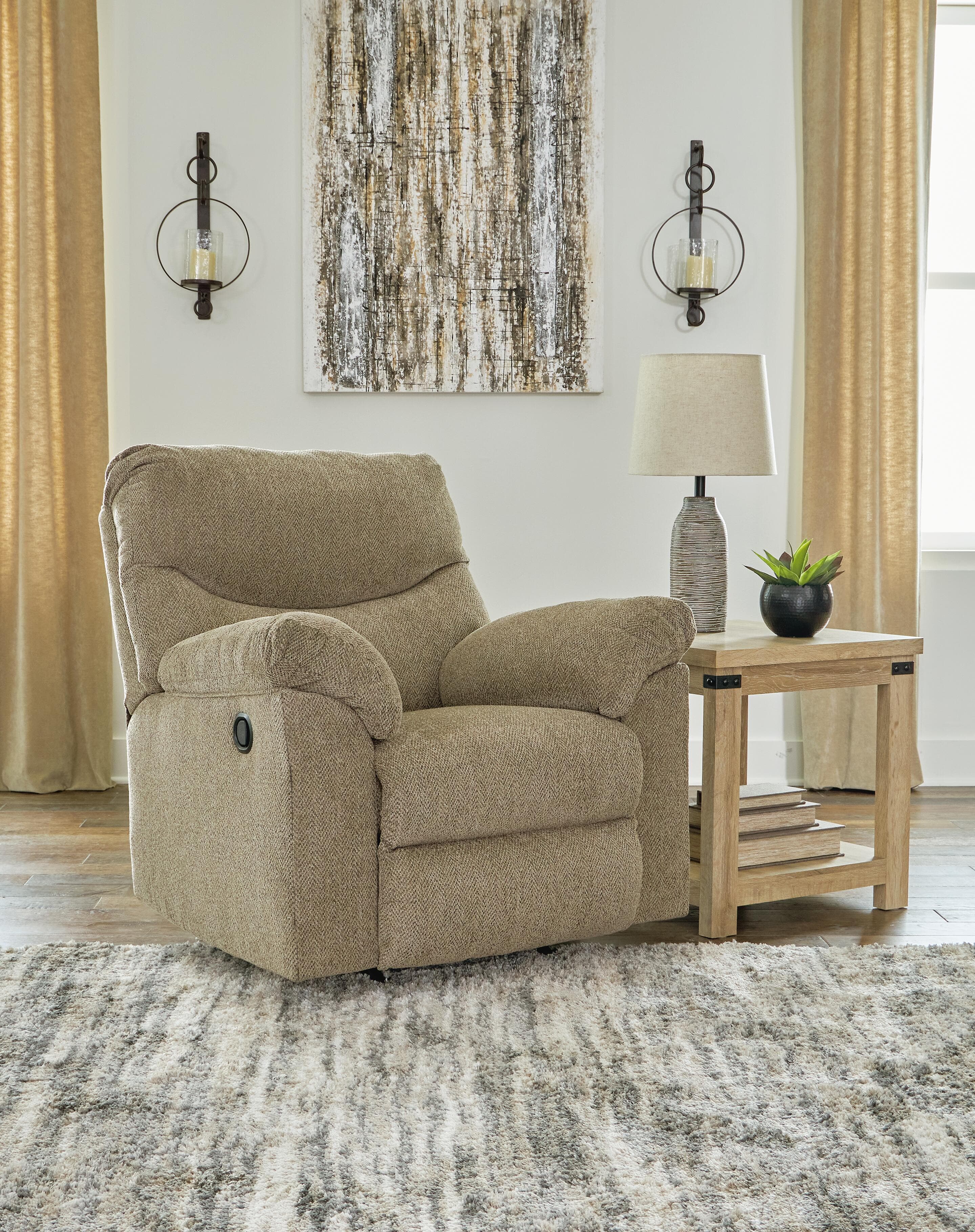 Alphons Recliner — Brown/Beige — view 2