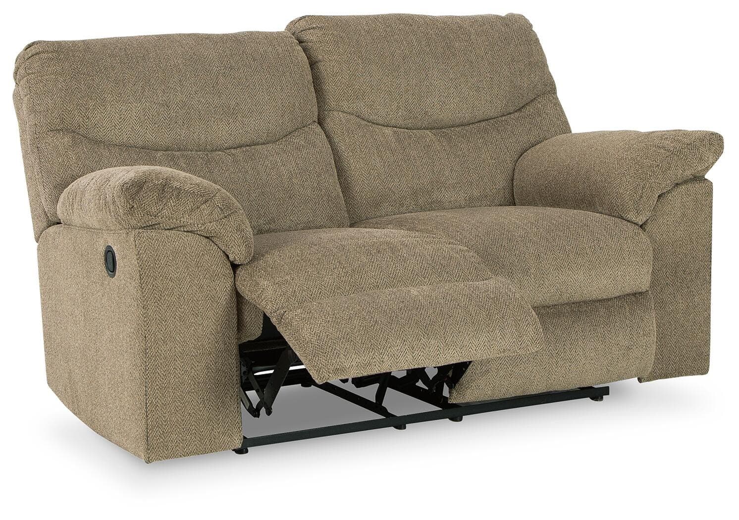 Alphons Reclining Loveseat — Brown/Beige — view 3