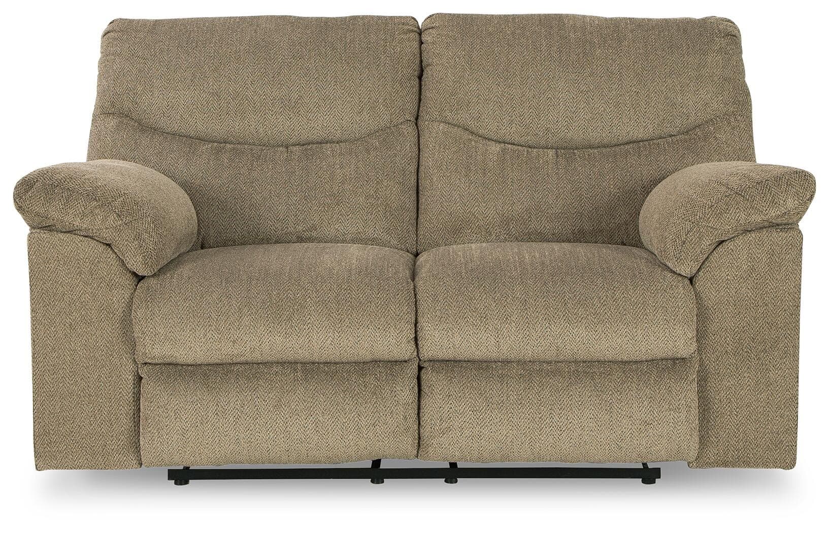 Alphons Reclining Loveseat — Brown/Beige — view 4
