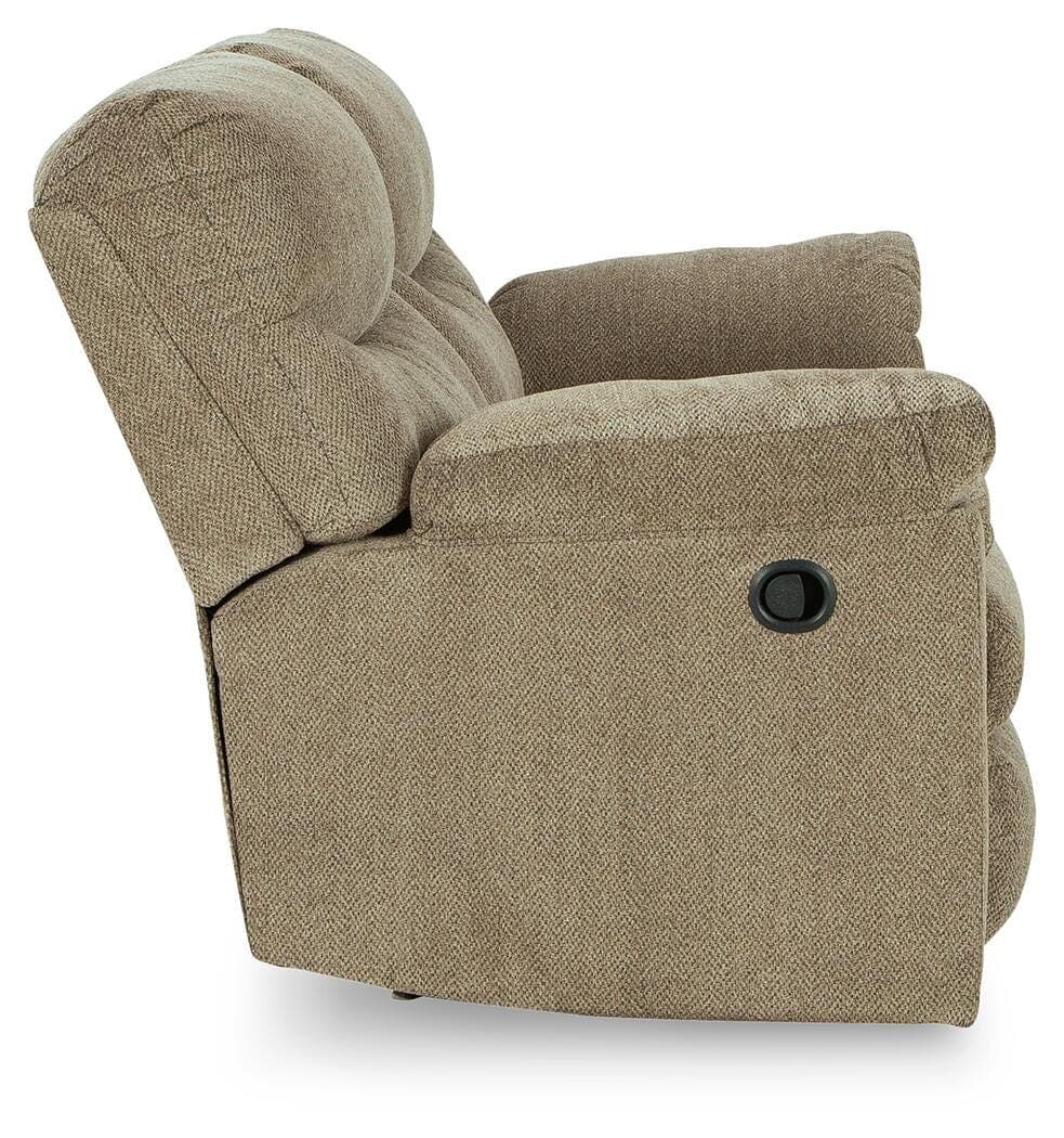 Alphons Reclining Loveseat — Brown/Beige — view 5
