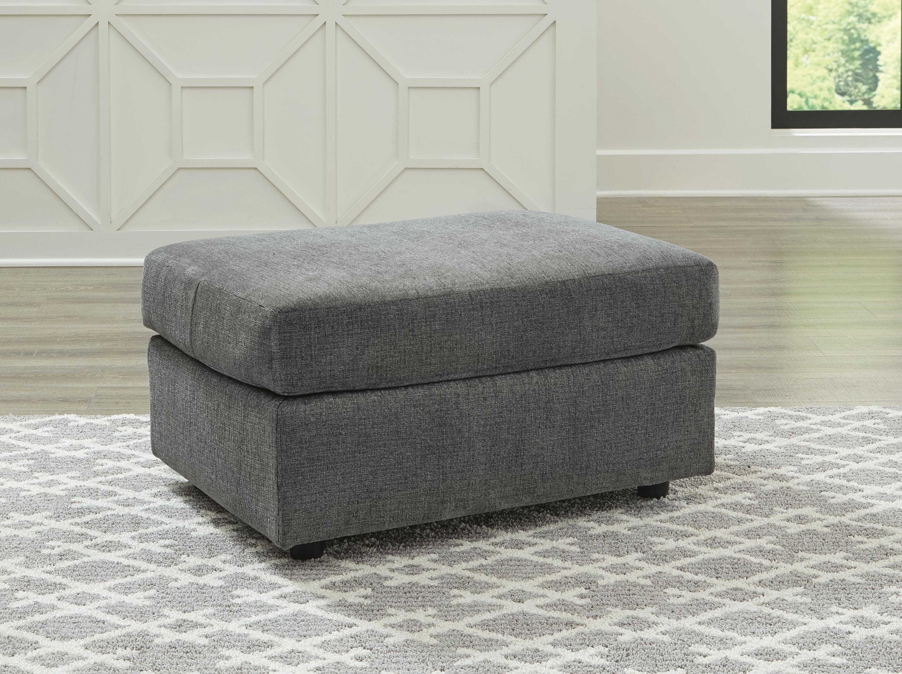 Stairatt Ottoman — Black/Gray — view 2