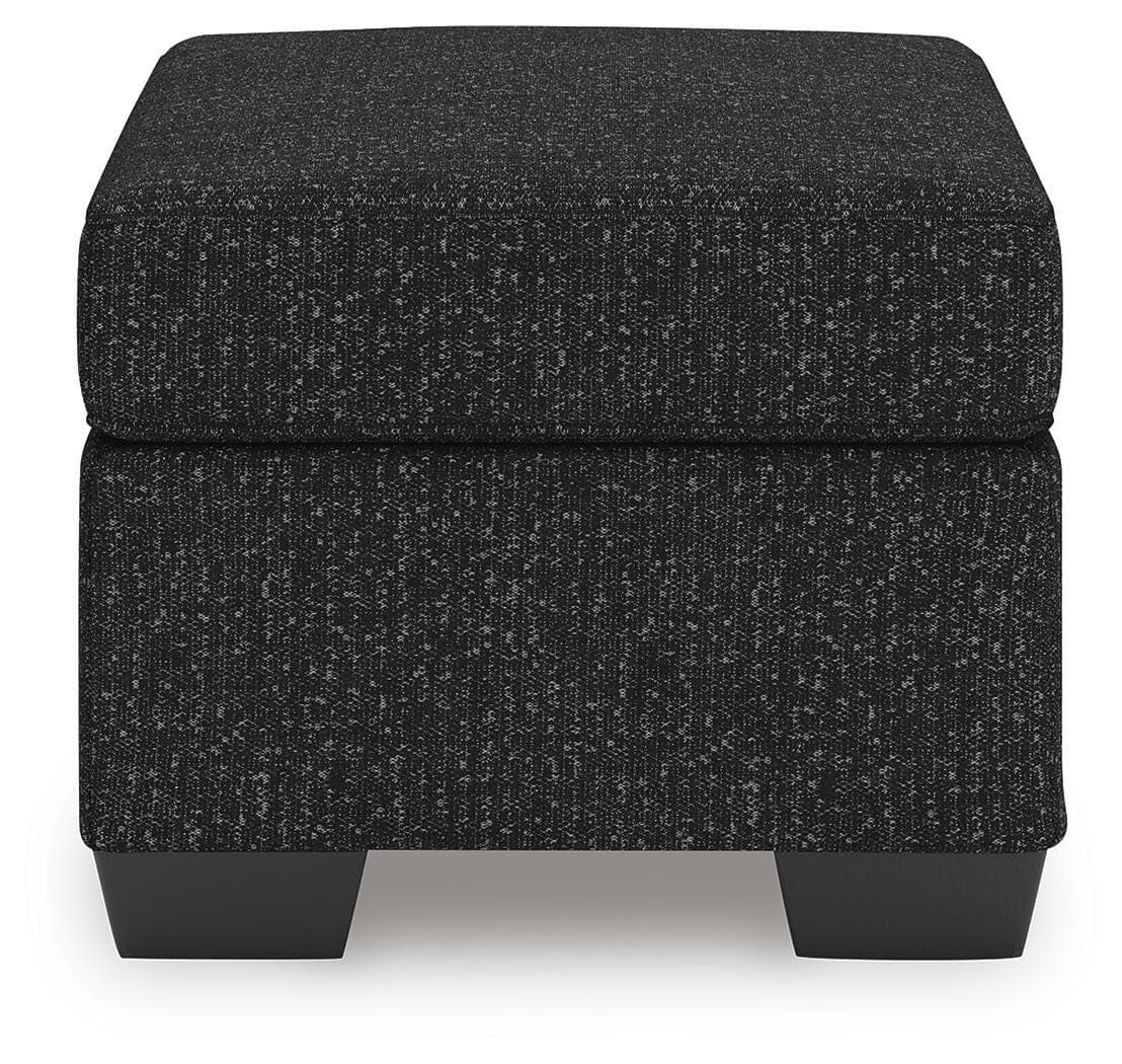 Jasmine Peaks Ottoman — Black/Gray — view 4