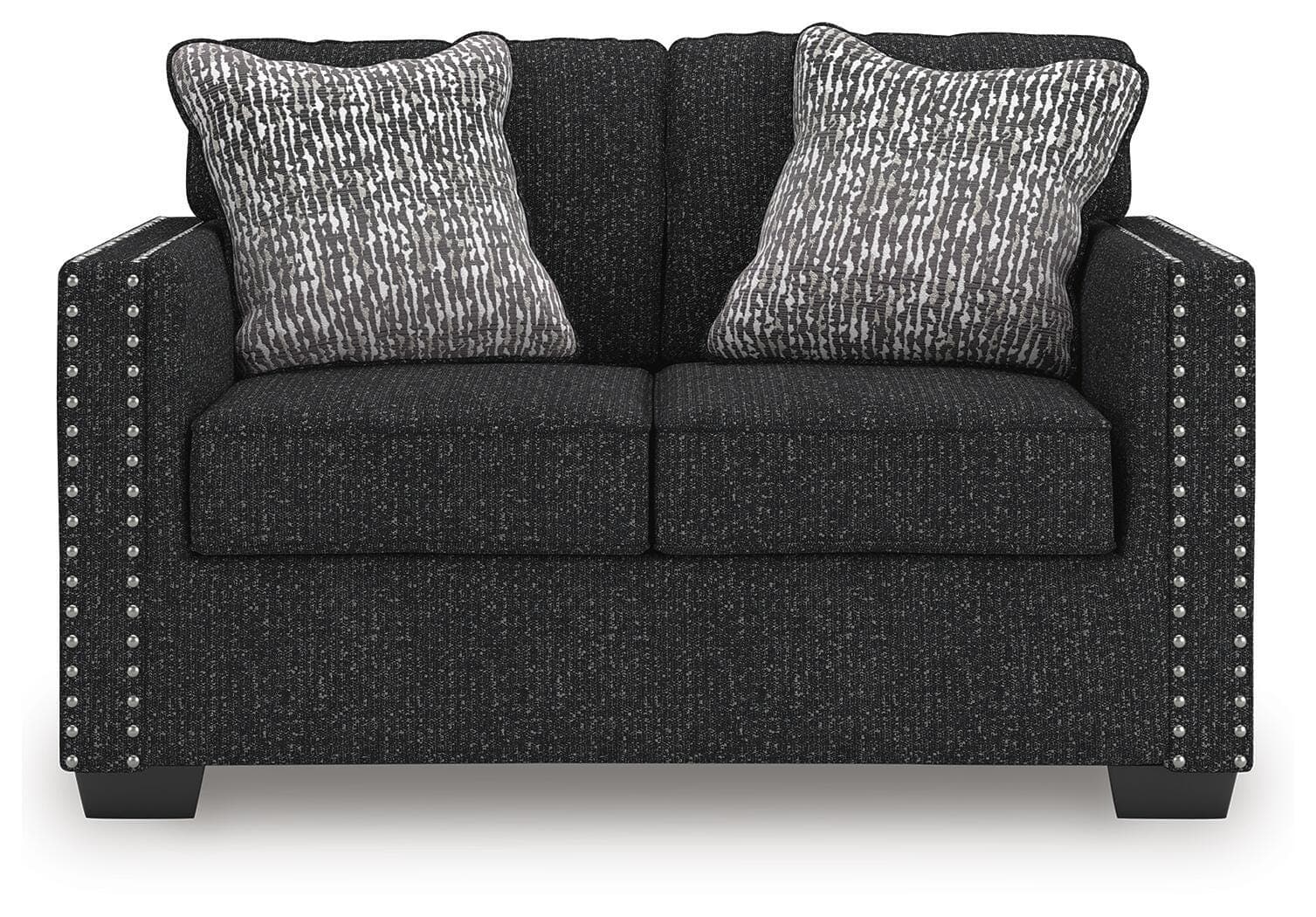 Jasmine Peaks Loveseat — Black/Gray — view 3