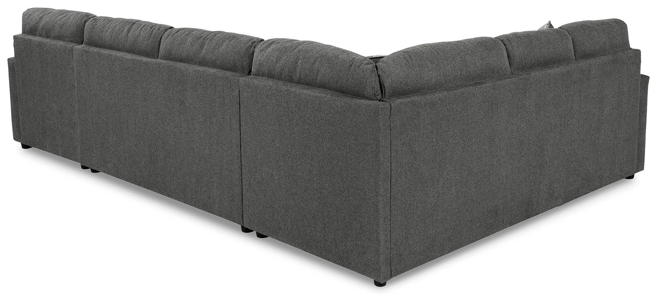 Edenfield 3-Piece Sectional with Chaise — Black/Gray — view 3
