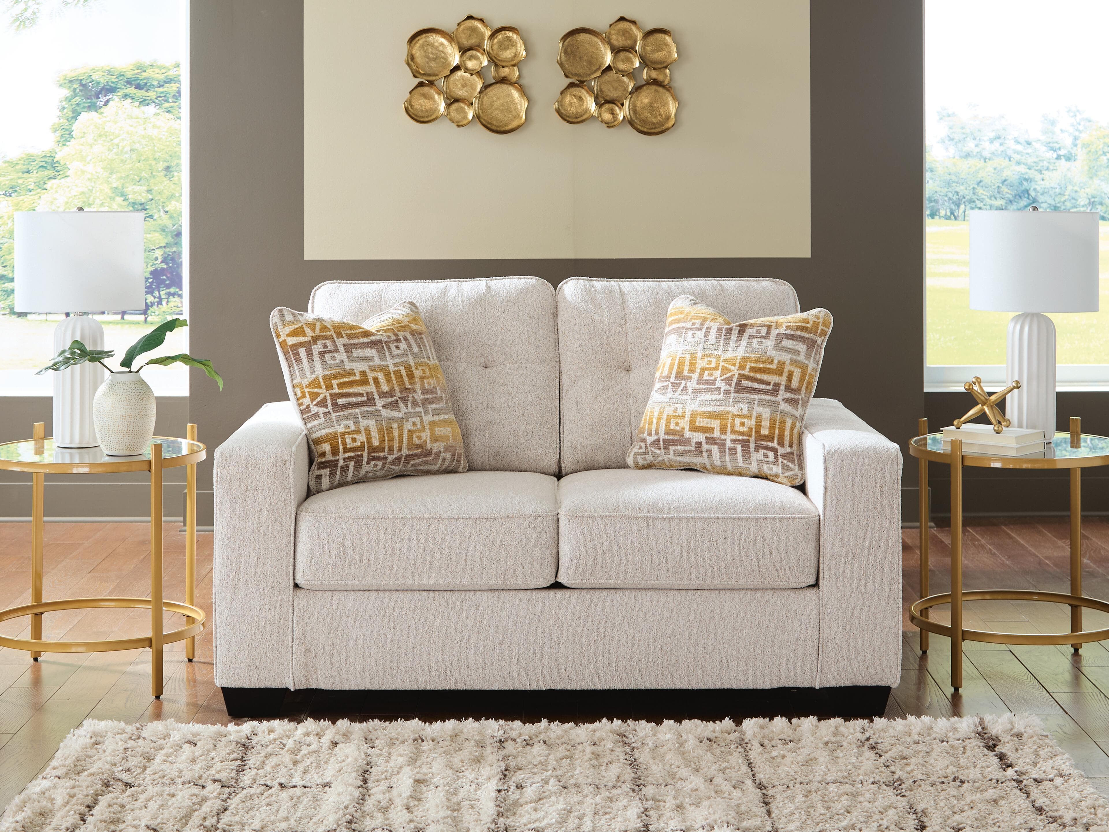 Storrow Loveseat — White — view 2