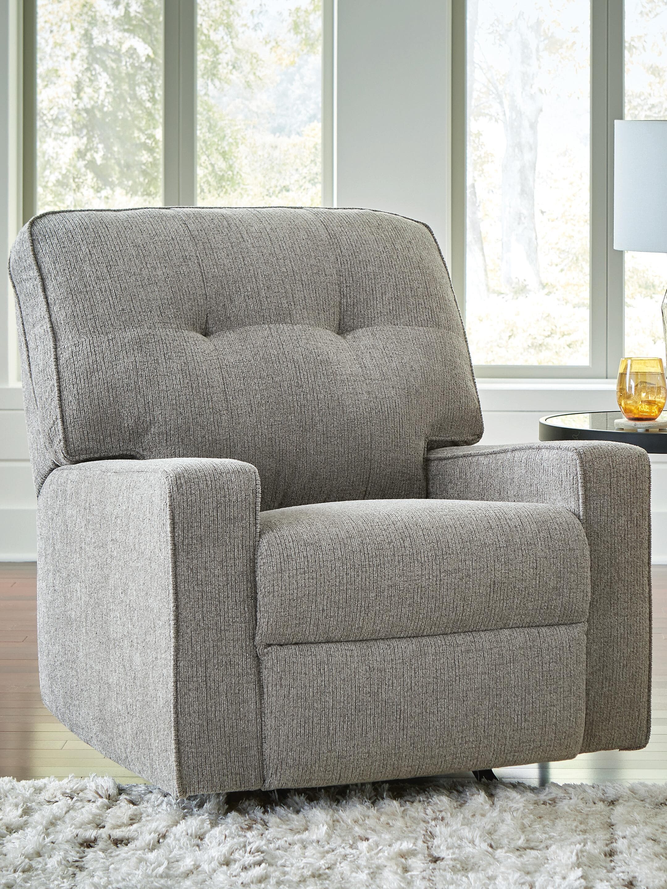 Storrow Recliner — Black/Gray — view 2