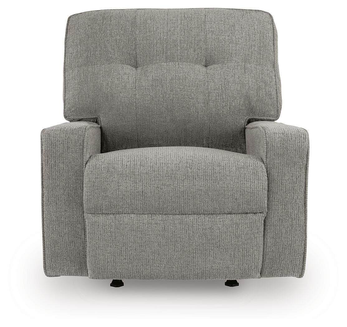 Storrow Recliner — Black/Gray — view 4