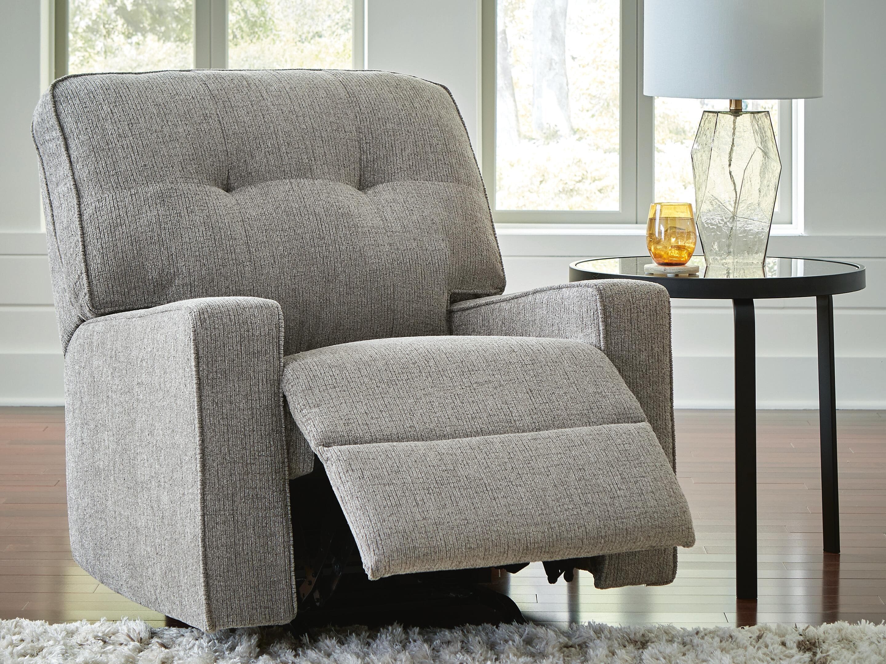 Storrow Recliner — Black/Gray — view 5