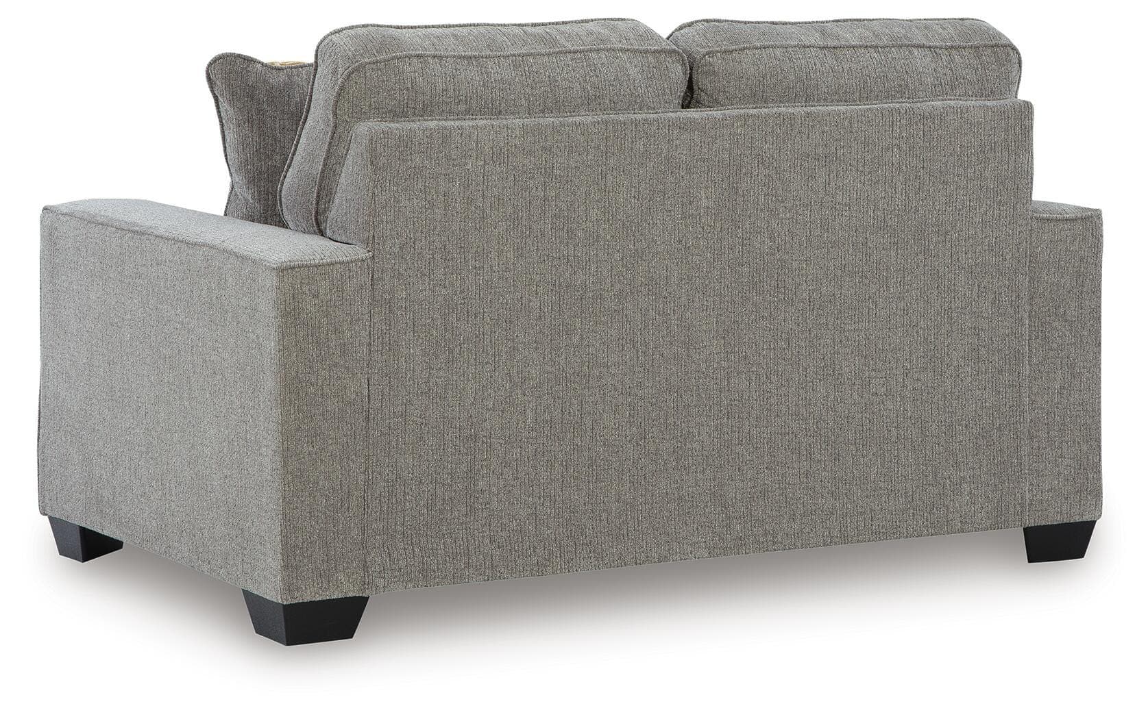 Storrow Loveseat — Black/Gray — view 4