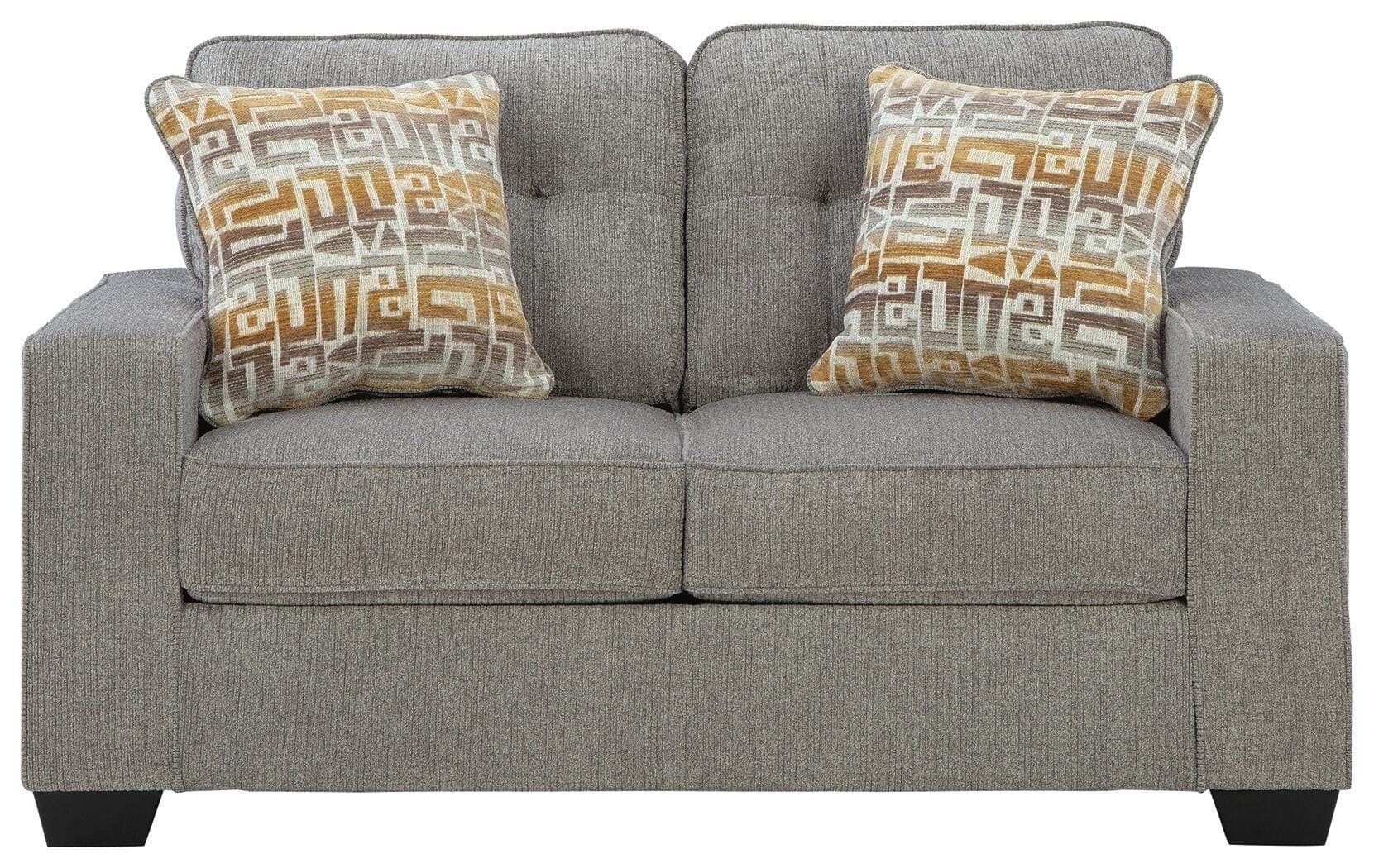 Storrow Loveseat — Black/Gray — view 3