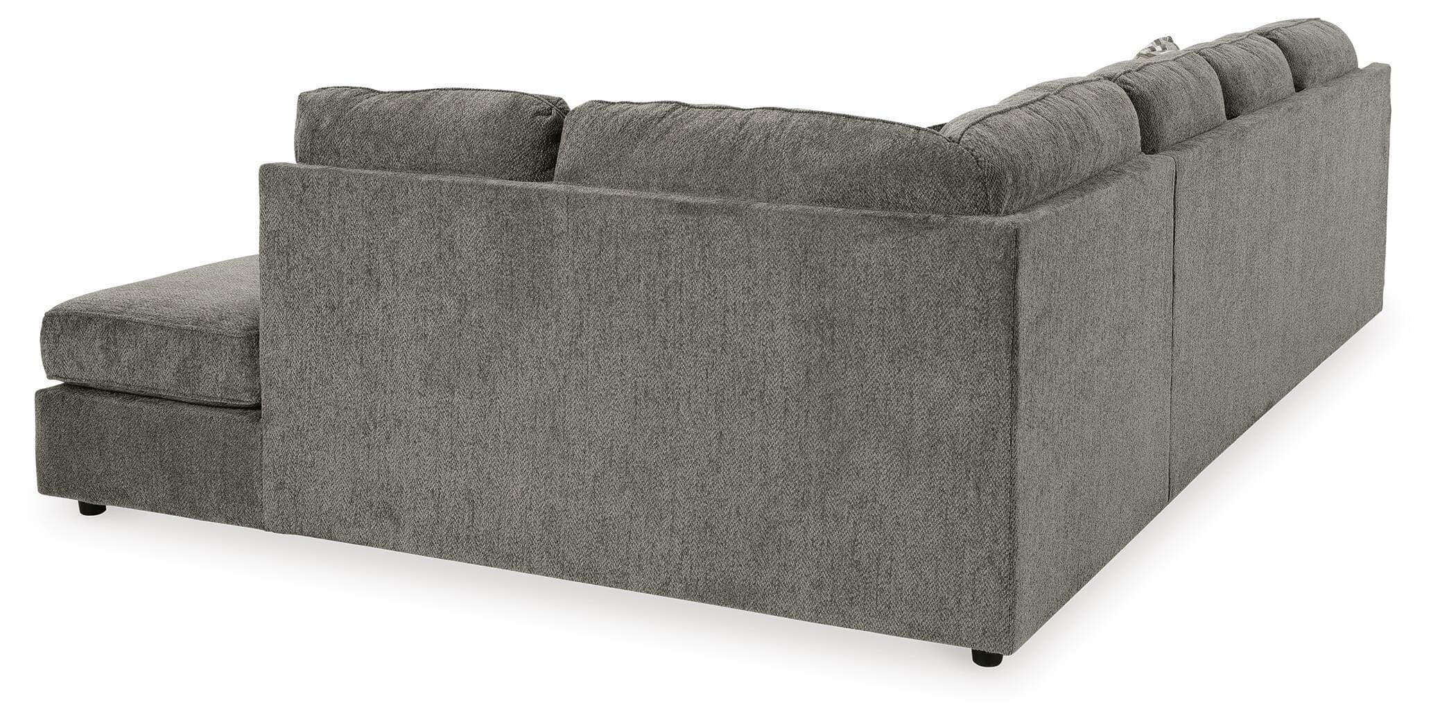 O'Phannon 2-Piece Sectional with Chaise — Black/Gray — view 3