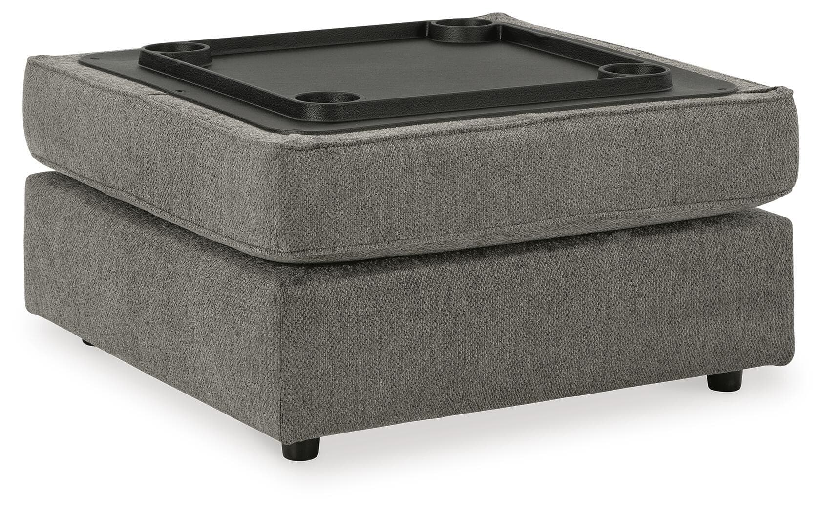 O'Phannon Ottoman With Storage — Black/Gray — view 5
