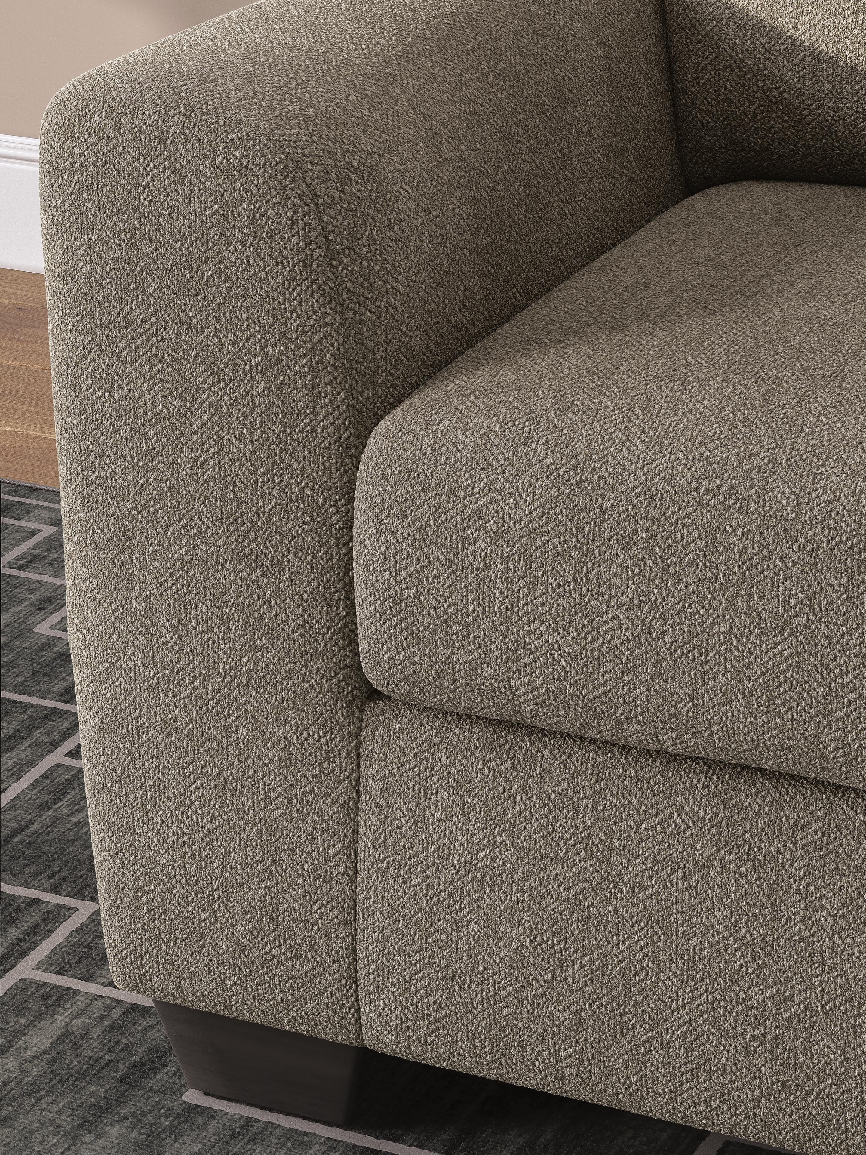 Triston-Peaks Oversized Chair — Brown/Beige — view 7
