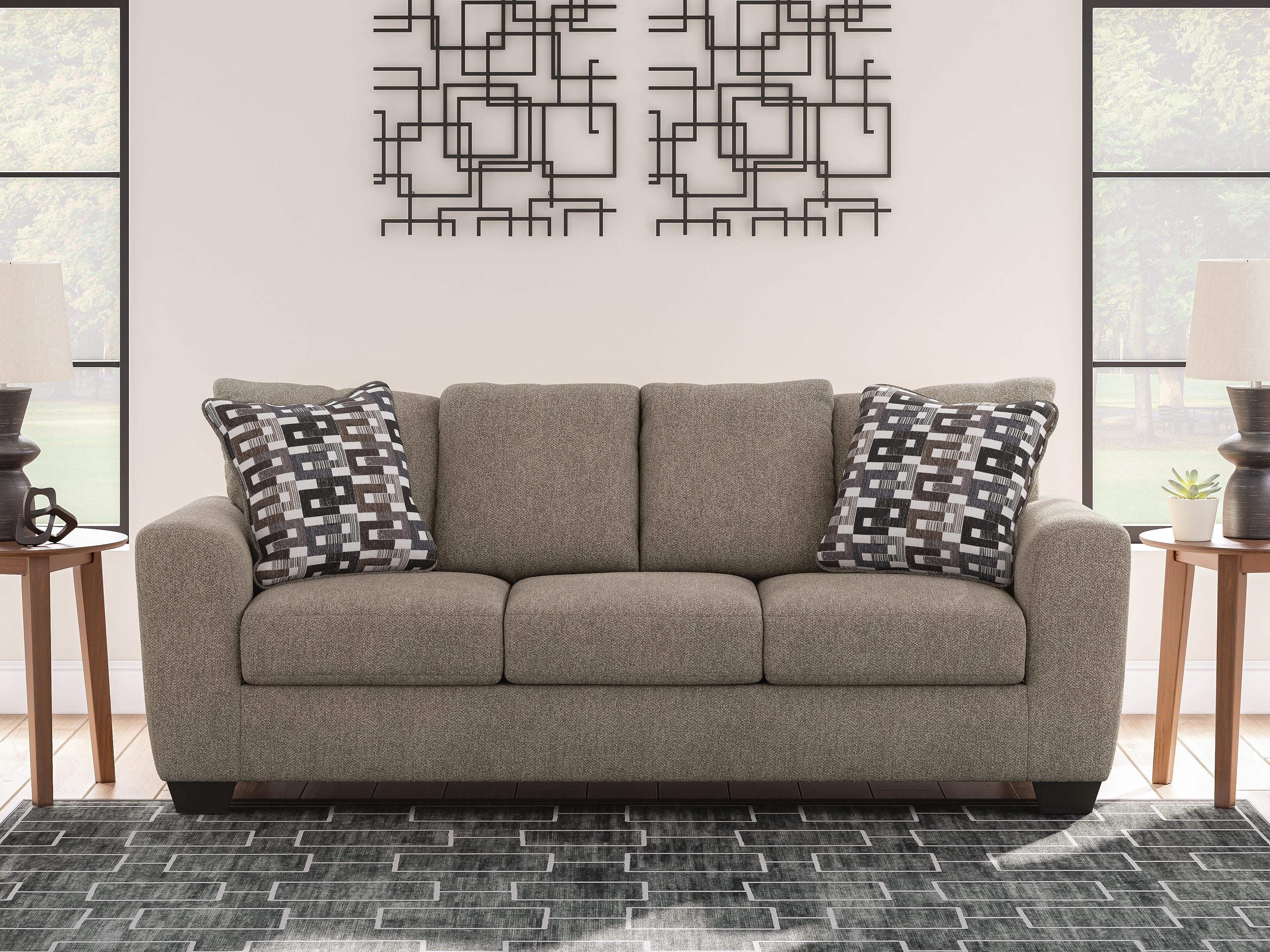 Triston-Peaks Sofa — Brown/Beige — view 2