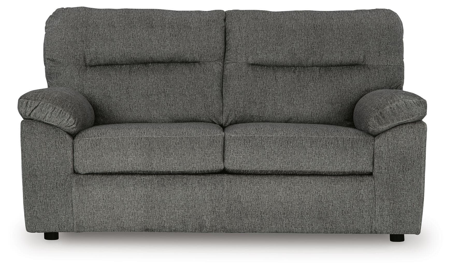 Bindura Loveseat — Black/Gray — view 2