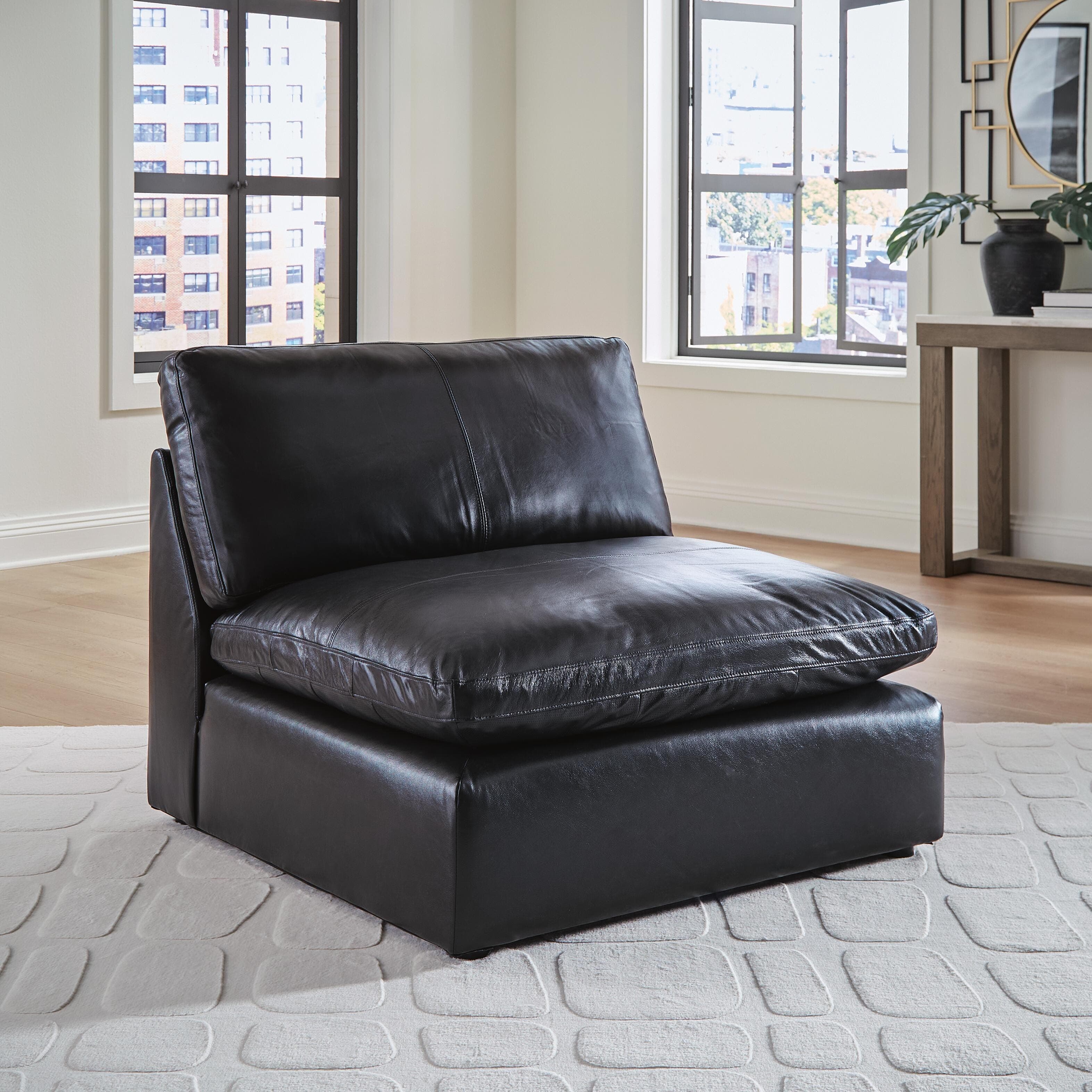 Emilia 7-Piece Sectional — Black — view 2