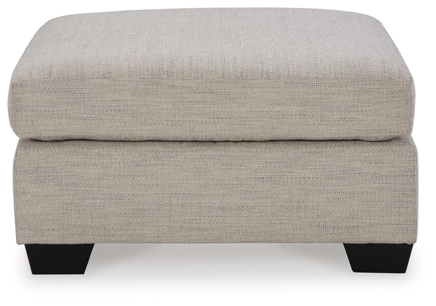 Mahoney Oversized Accent Ottoman — Brown/Beige — view 4