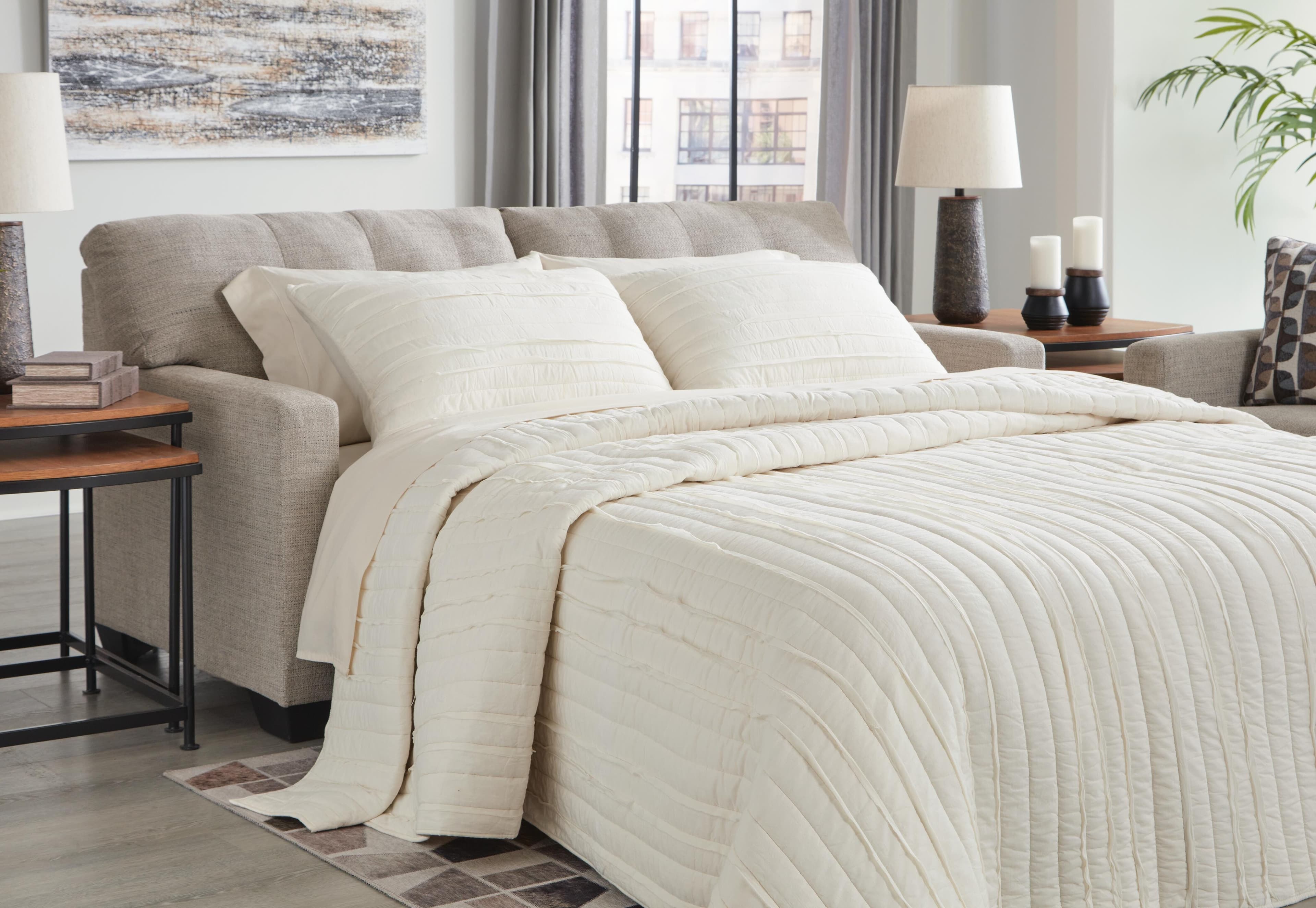 Mahoney Full Sofa Sleeper — Brown/Beige — view 2