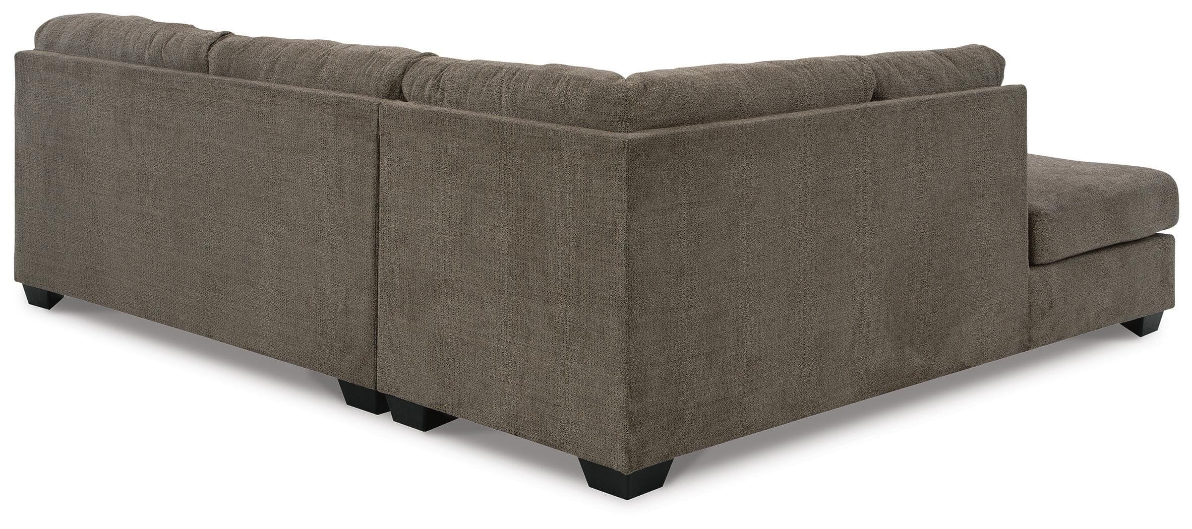 Mahoney 2-Piece Sleeper Sectional with Chaise — Brown/Beige — view 3
