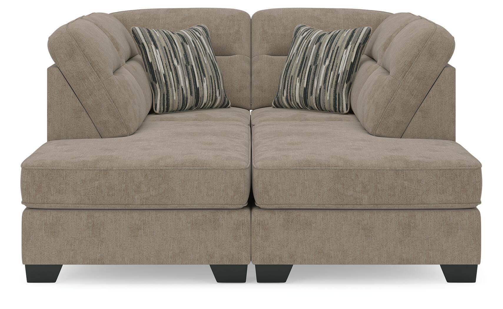 Olten 2-Piece Super Chaise — Mocha — view 2