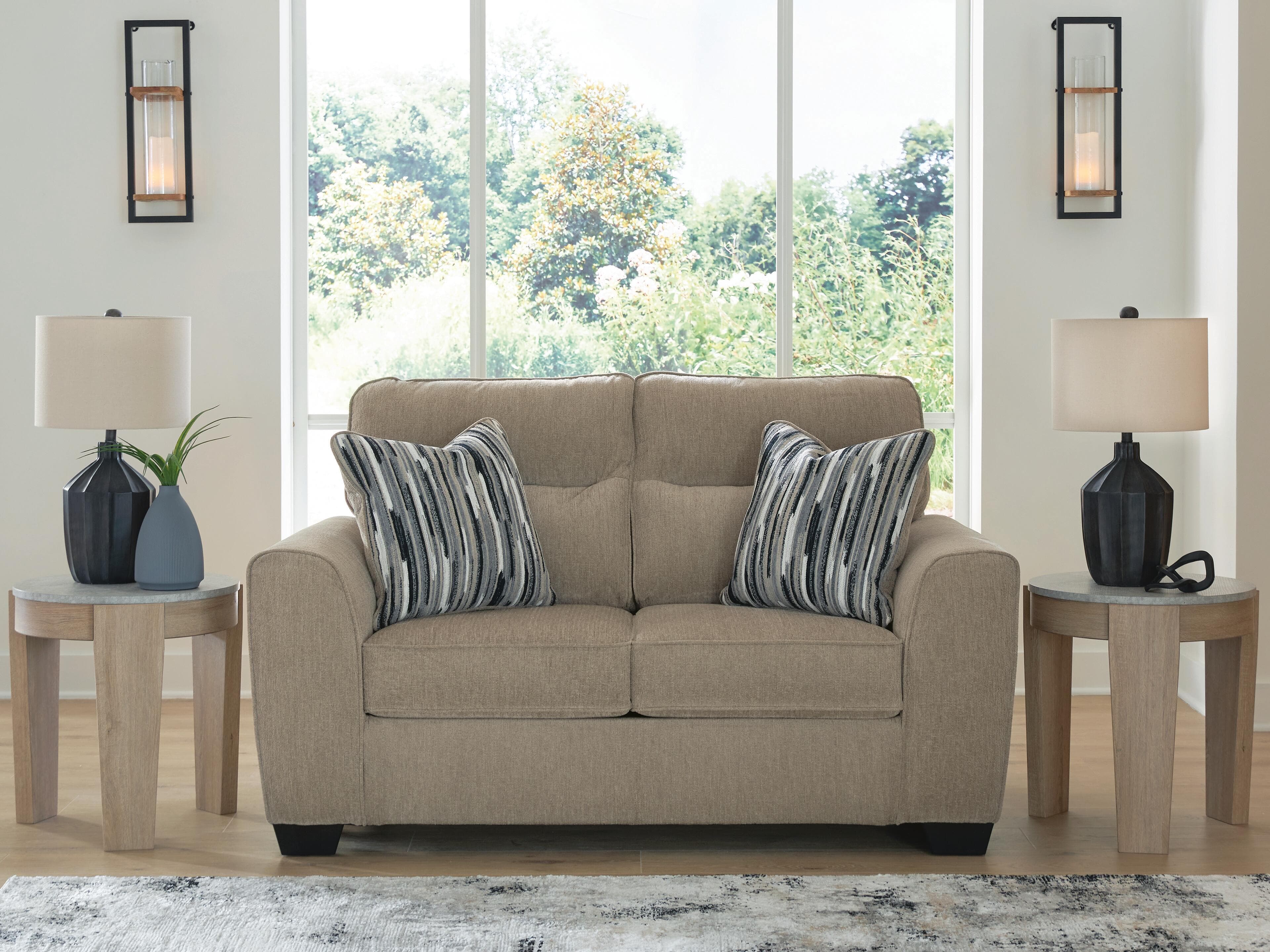 Olten Loveseat — Brown/Beige — view 2