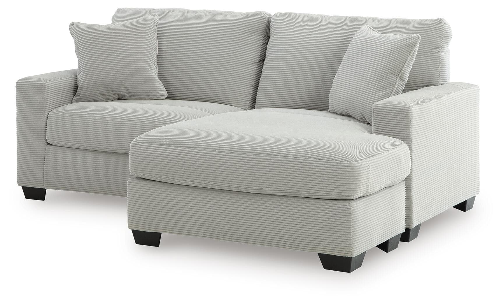 Amesley Sofa Chaise — Black/Gray — view 4
