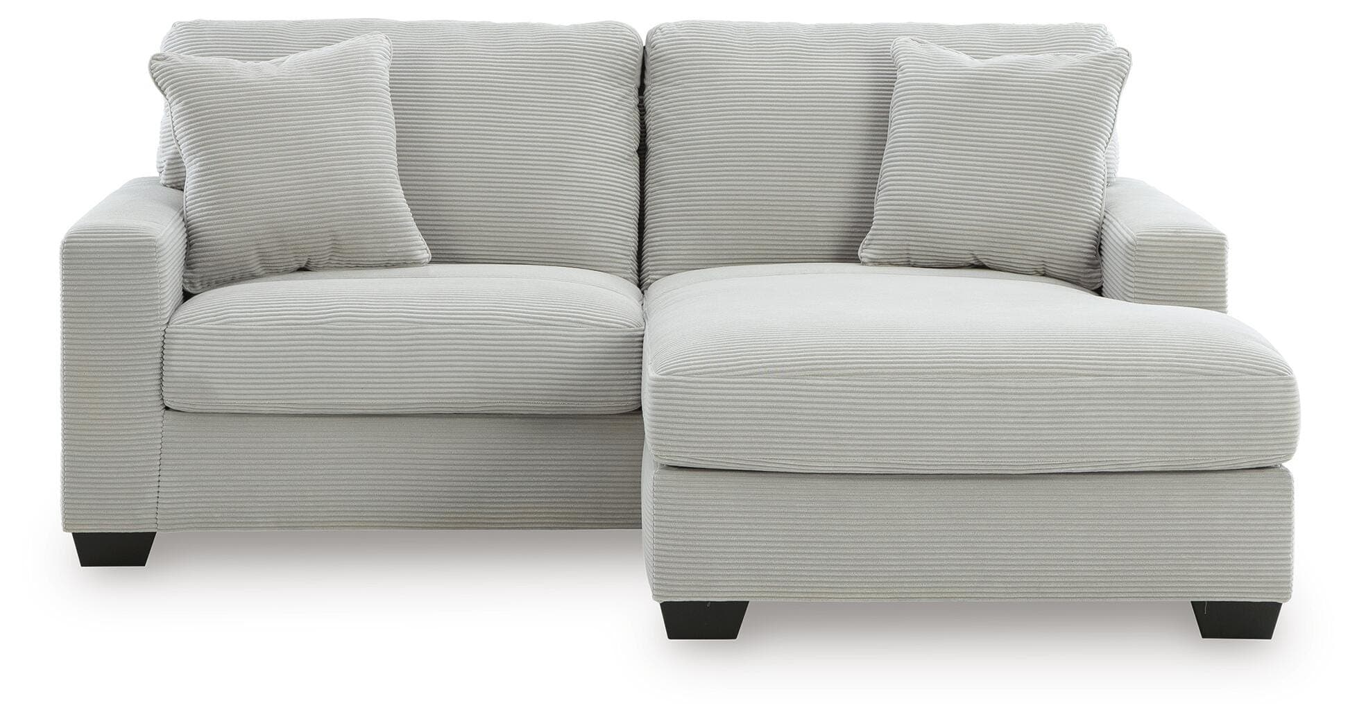 Amesley Sofa Chaise — Black/Gray — view 3