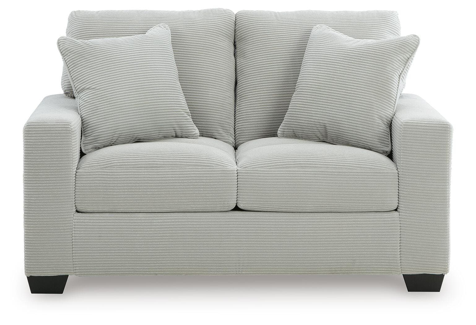 Amesley Loveseat — Black/Gray — view 3