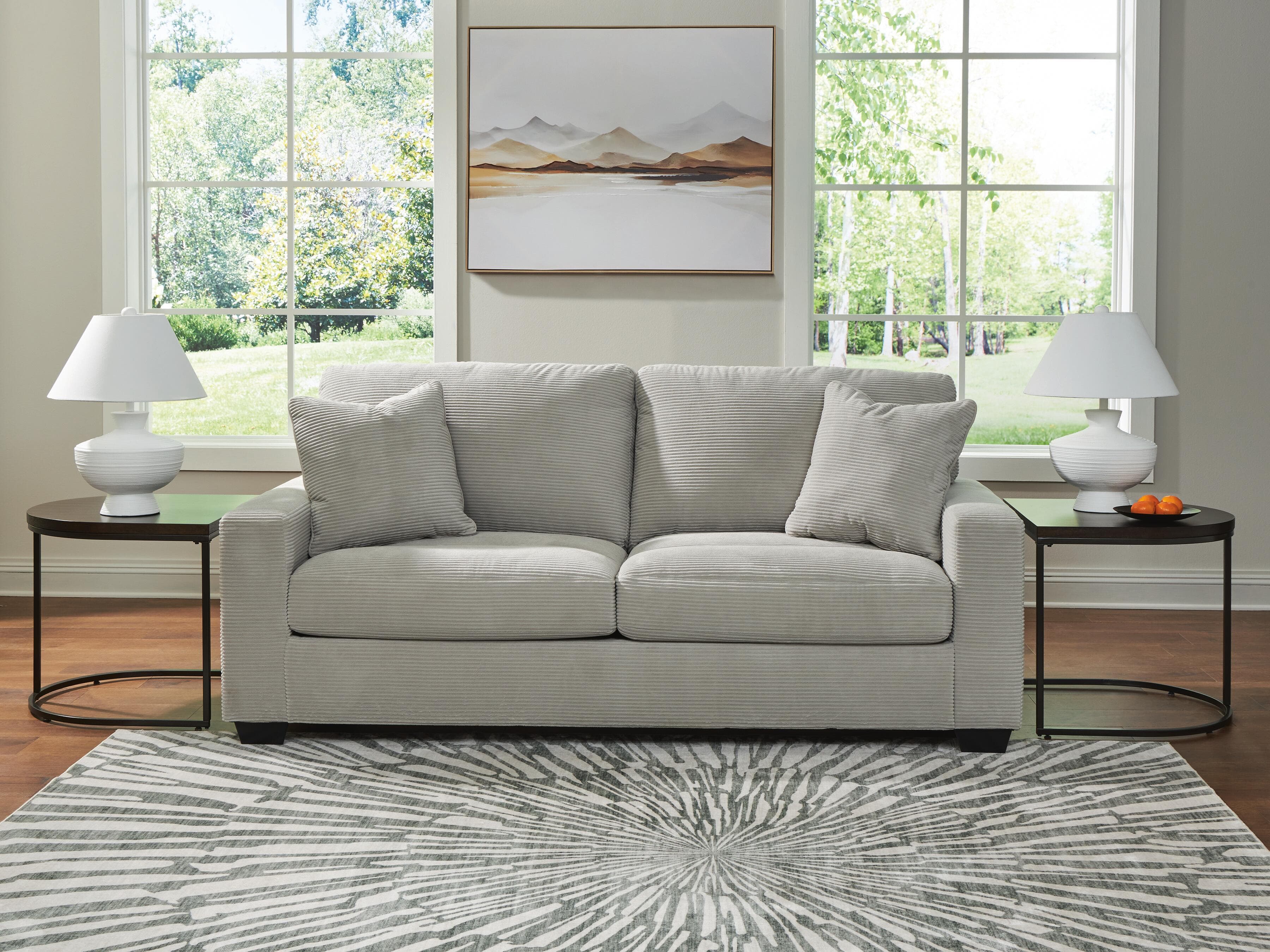 Amesley Sofa — Black/Gray — view 2