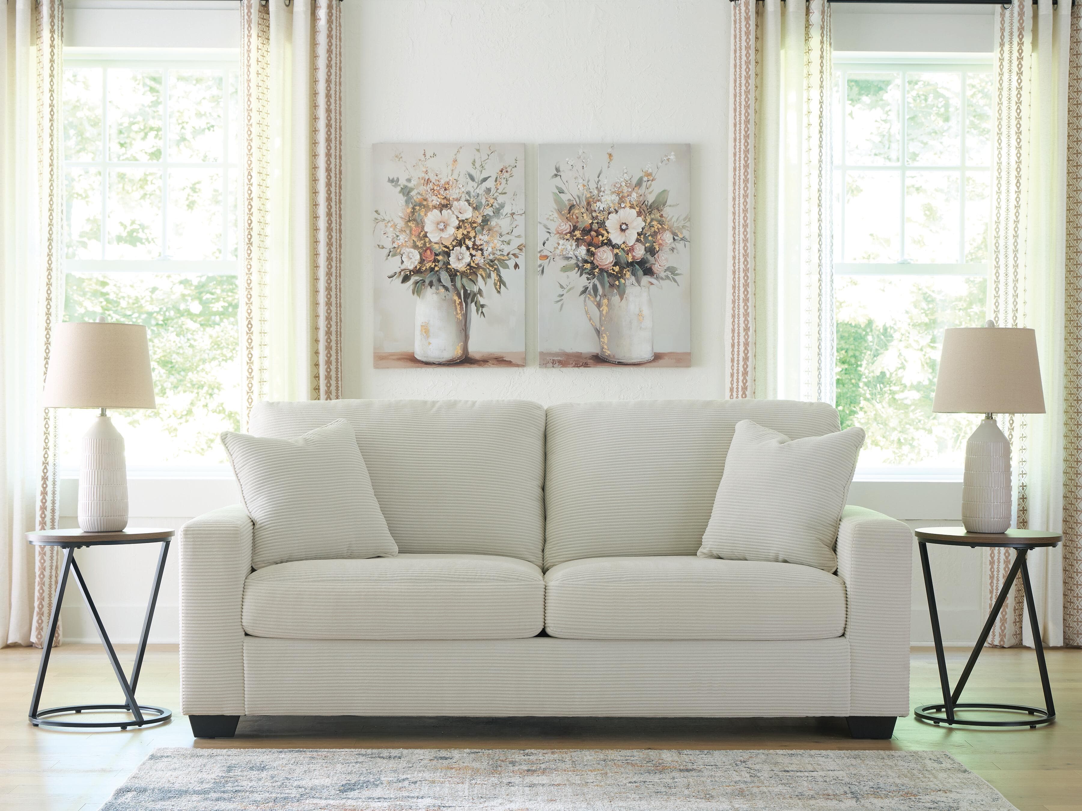 Amesley Sofa — White — view 2