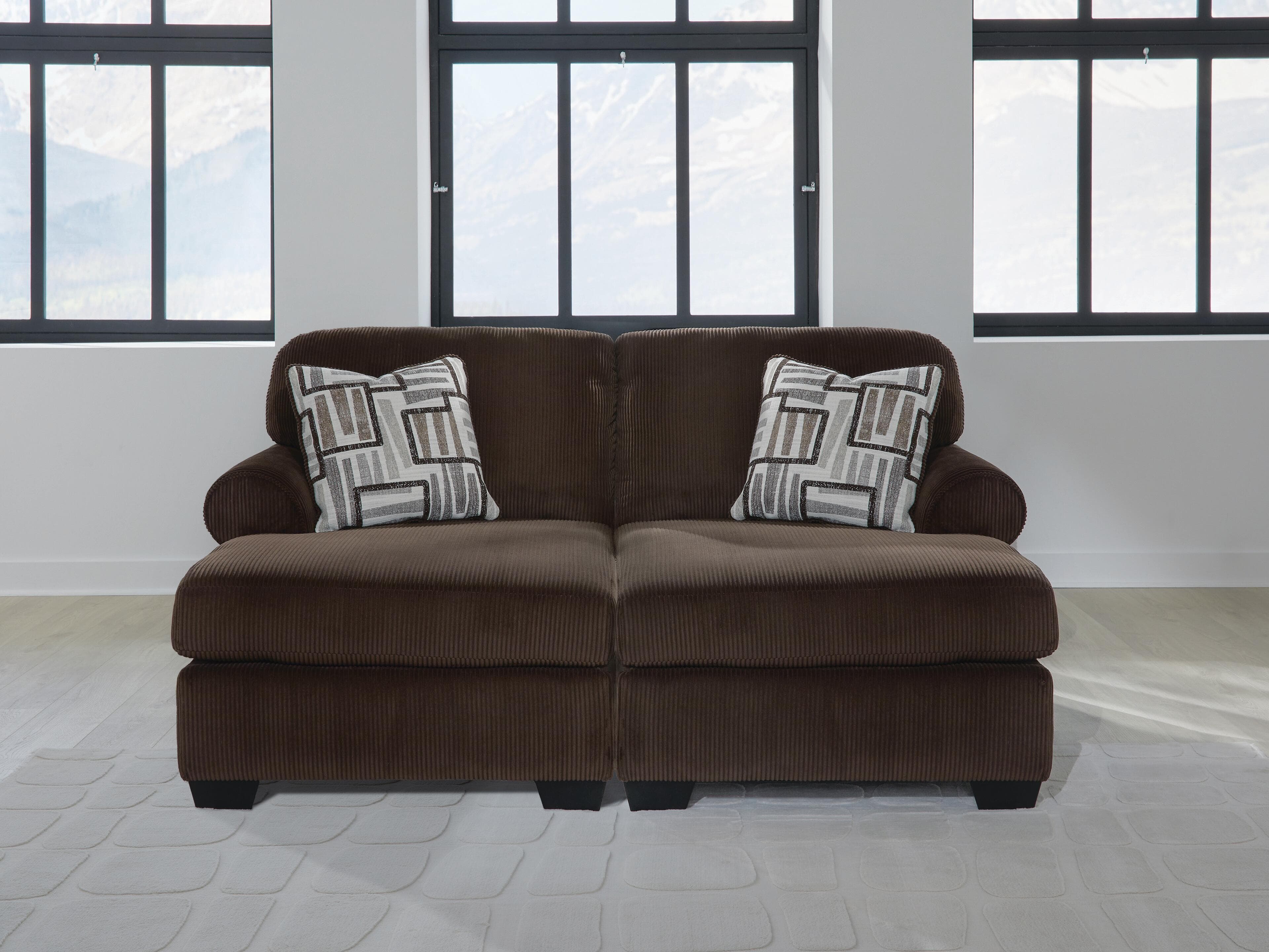 Landsings 2-Piece Super Chaise — Chocolate — view 2