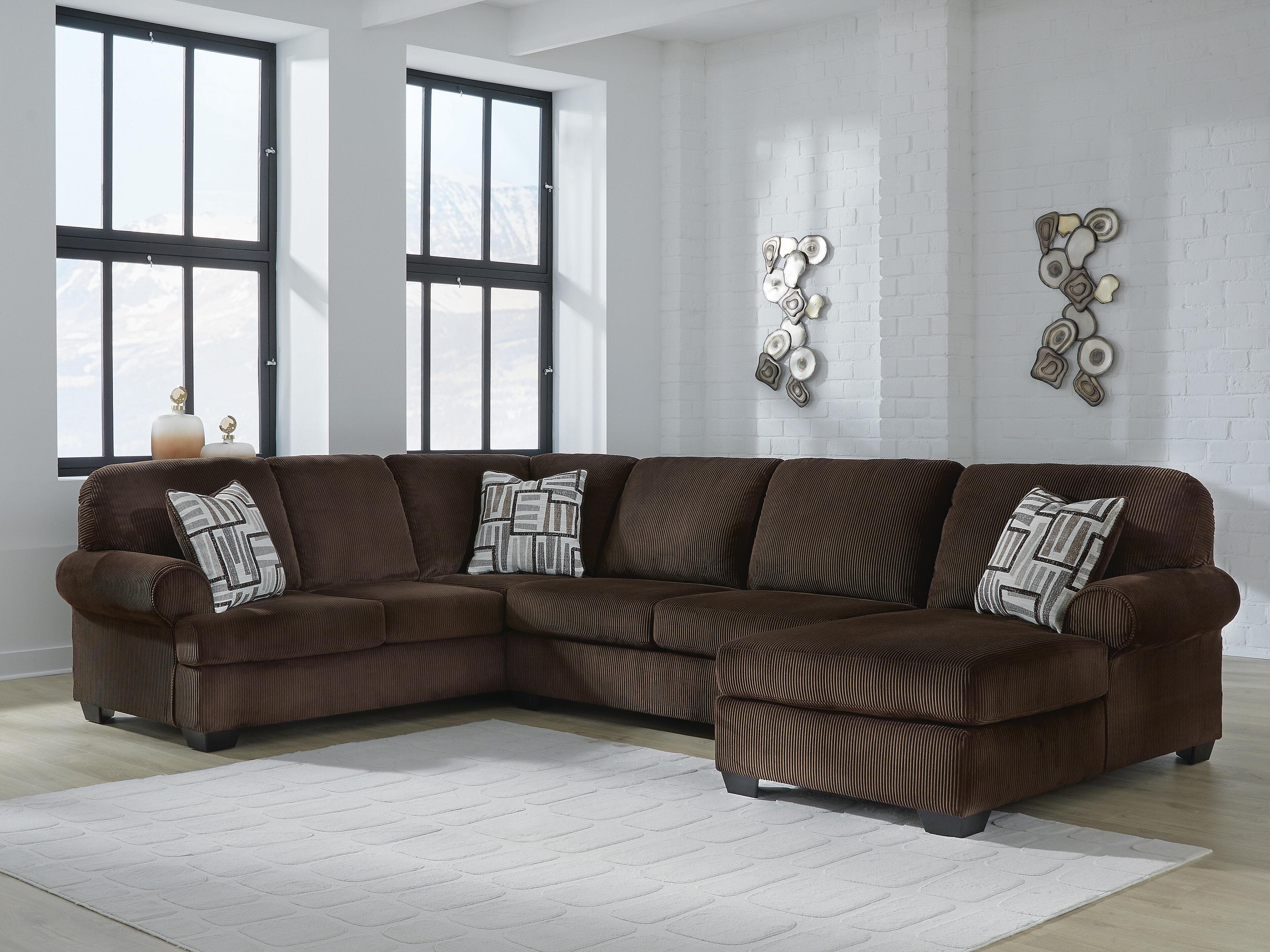 Landsings 3-Piece Sectional with Chaise — Chocolate — view 2