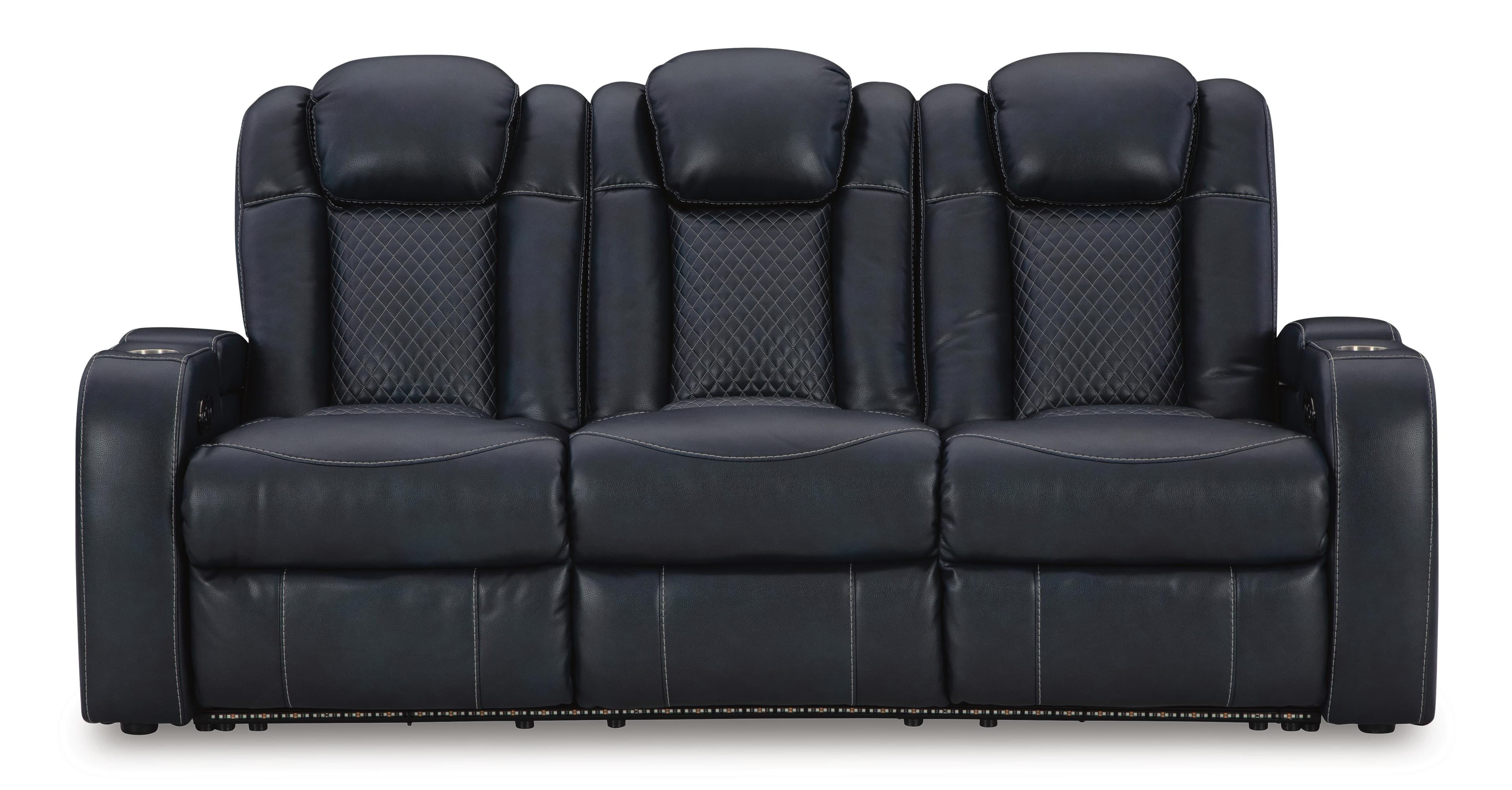Fyne-Dyme Power Reclining Sofa — Blue — view 5