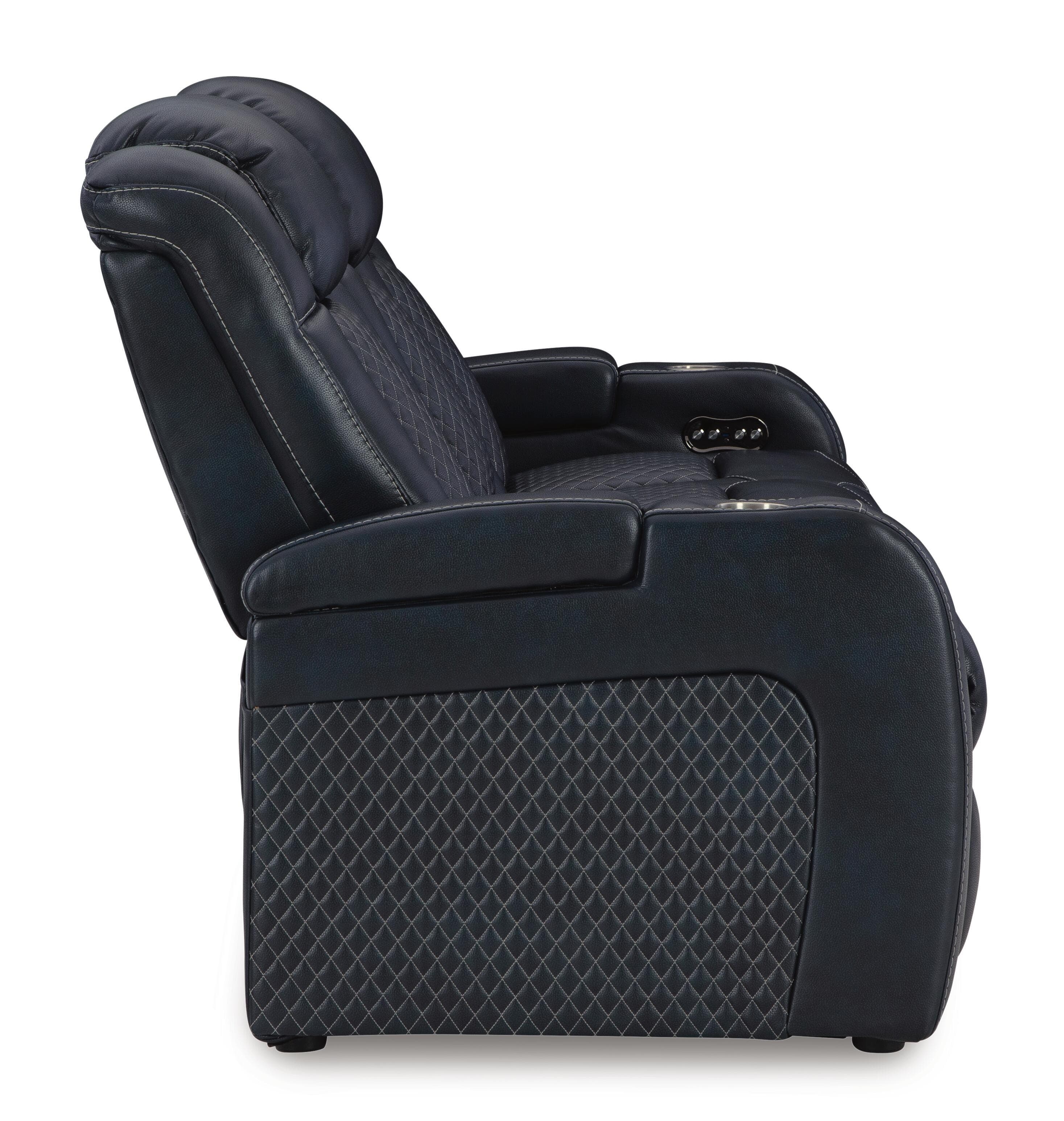 Fyne-Dyme Power Reclining Sofa — Blue — view 6