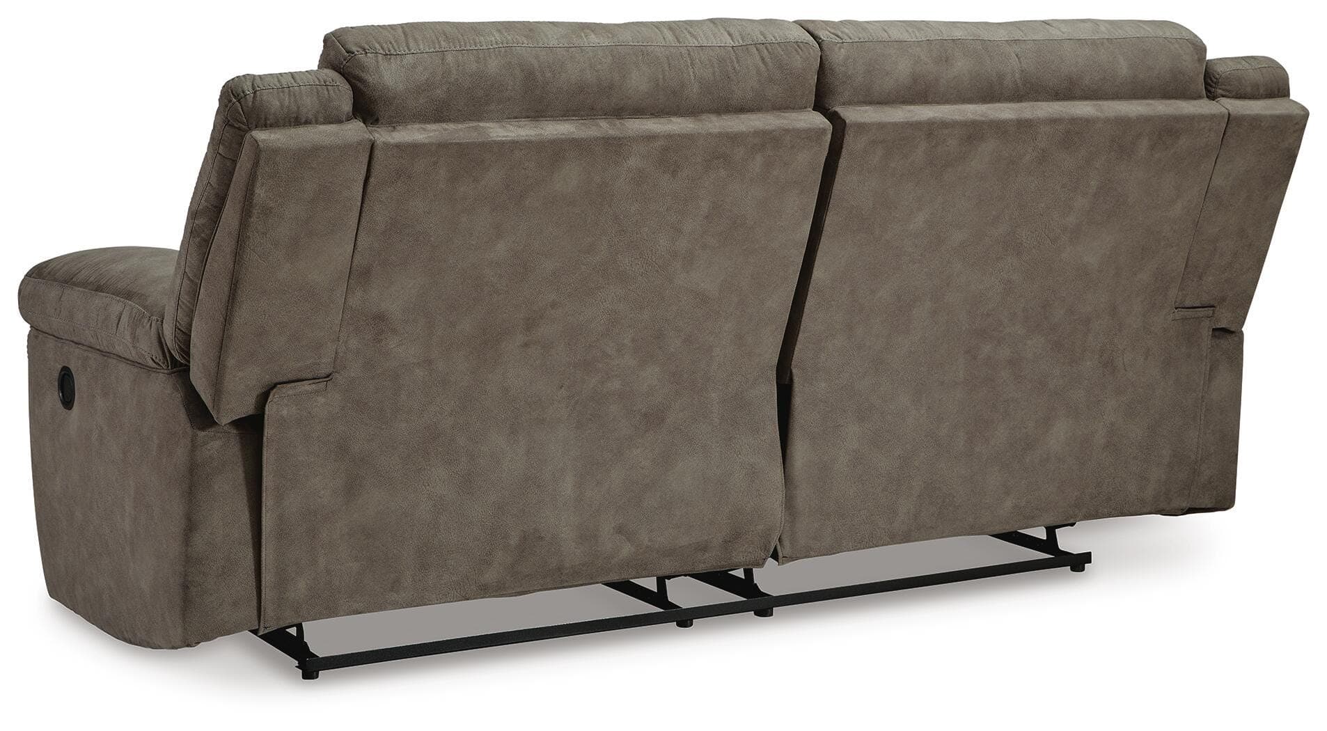 Laresview Reclining Sofa — Black/Gray — view 6