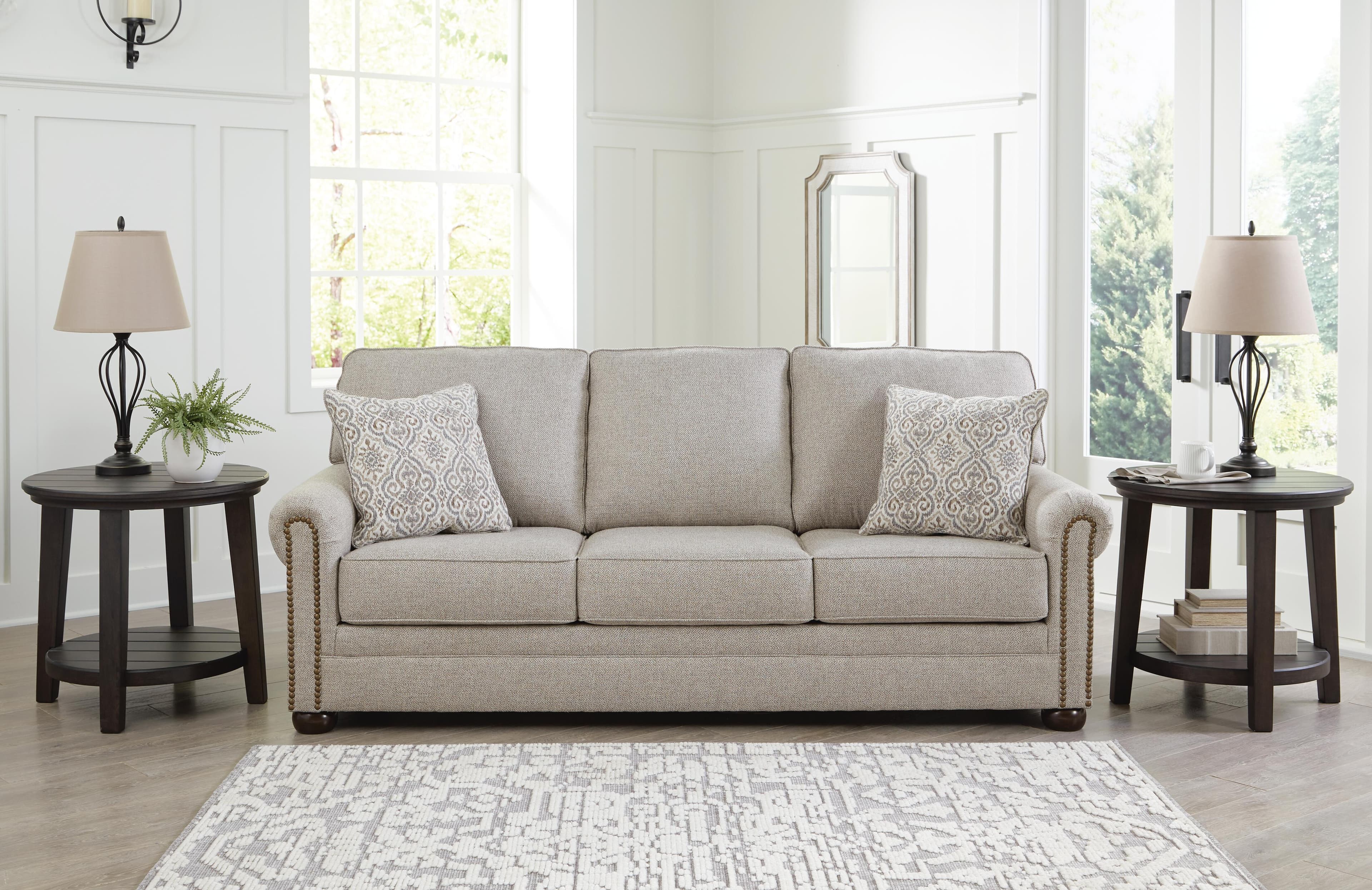 Gaelon Sofa — Brown/Beige — view 2
