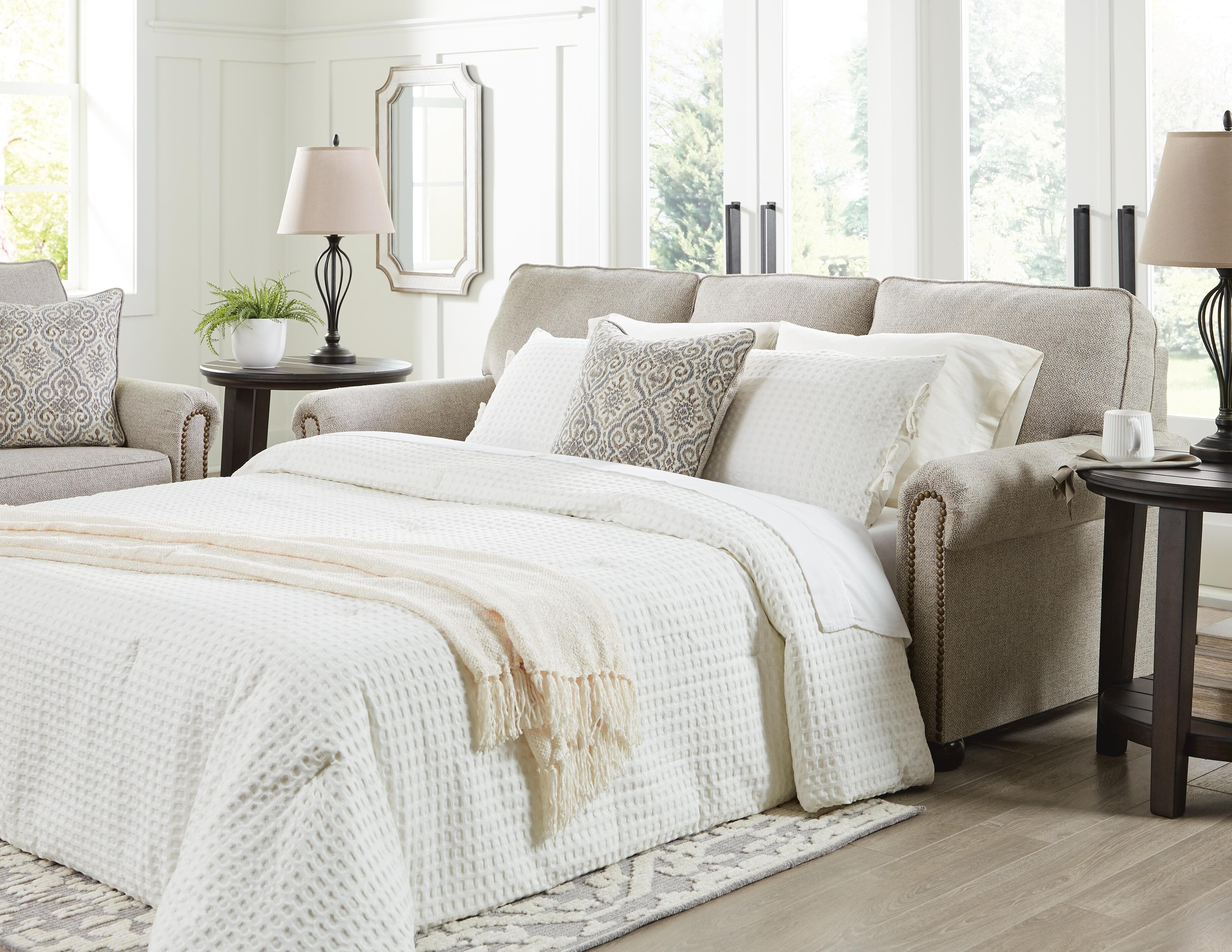 Gaelon Queen Sofa Sleeper — Brown/Beige — view 2