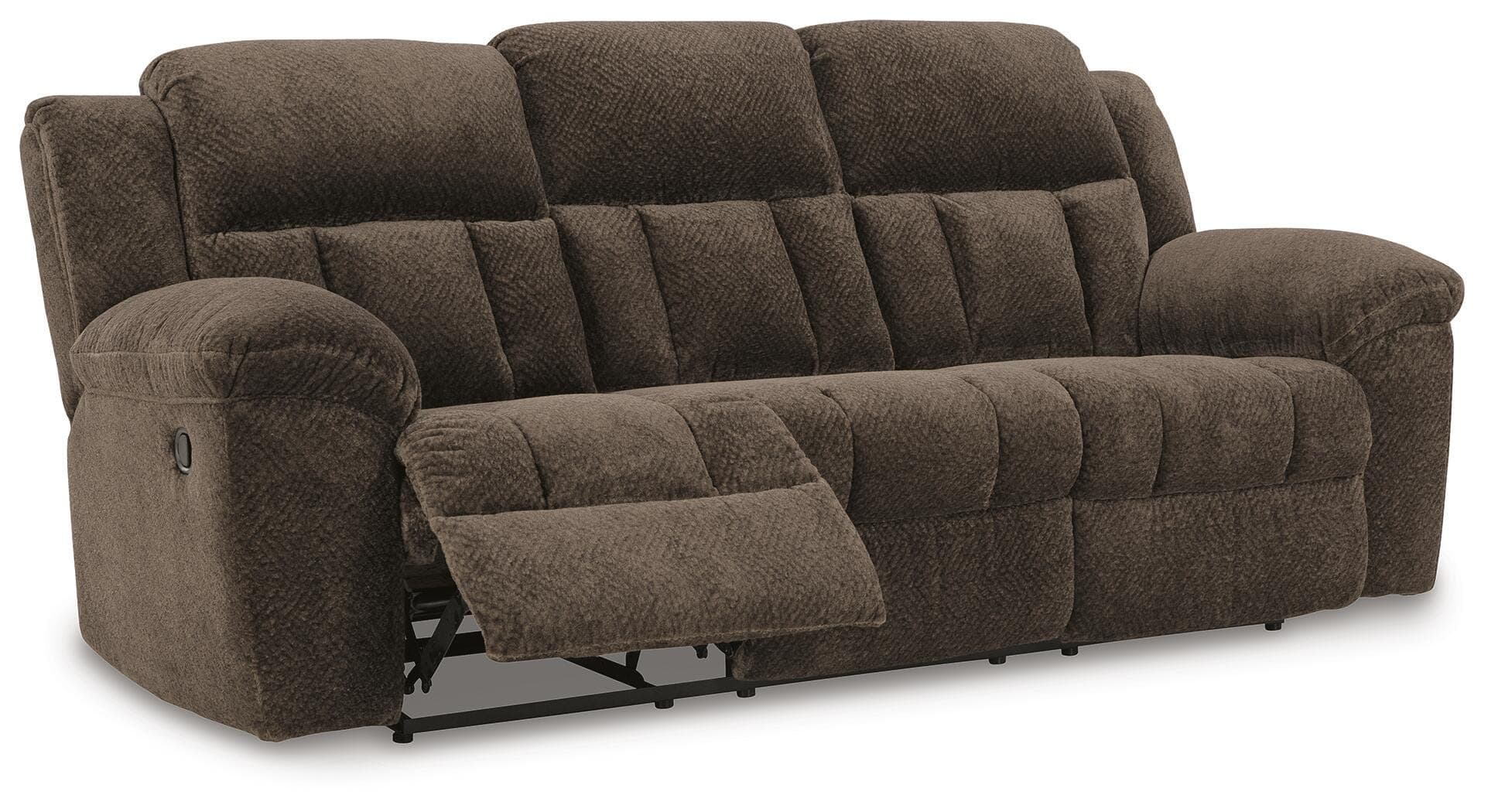 Frohn Reclining Sofa — Brown/Beige — view 3