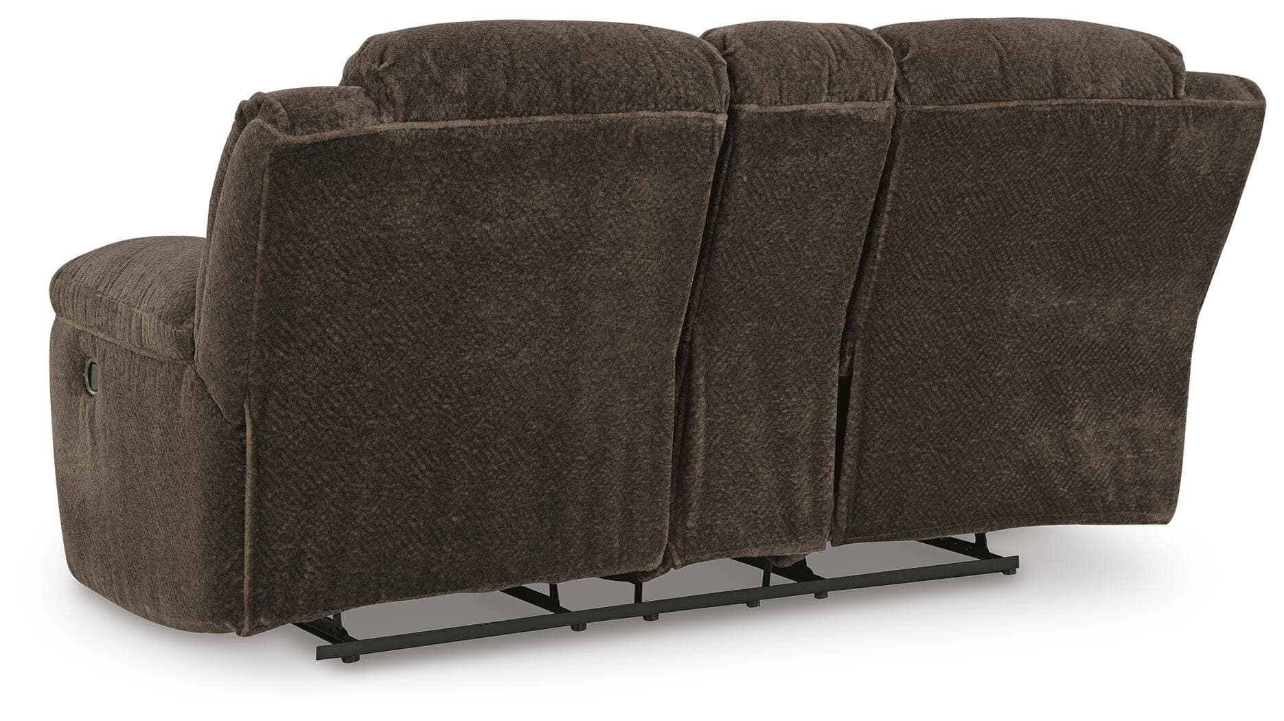 Frohn Reclining Loveseat with Console — Brown/Beige — view 6