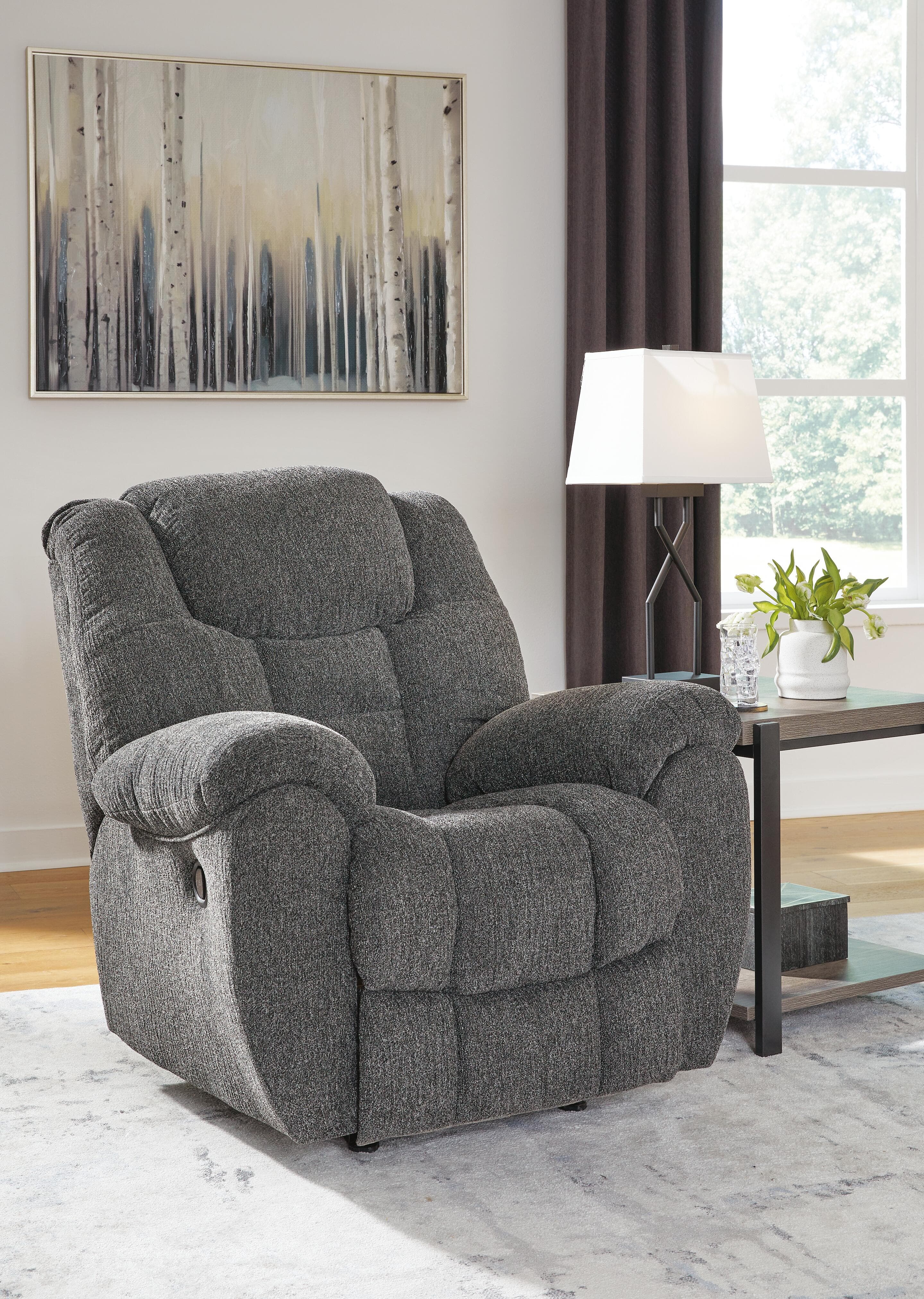 Foreside Recliner — Black/Gray — view 2